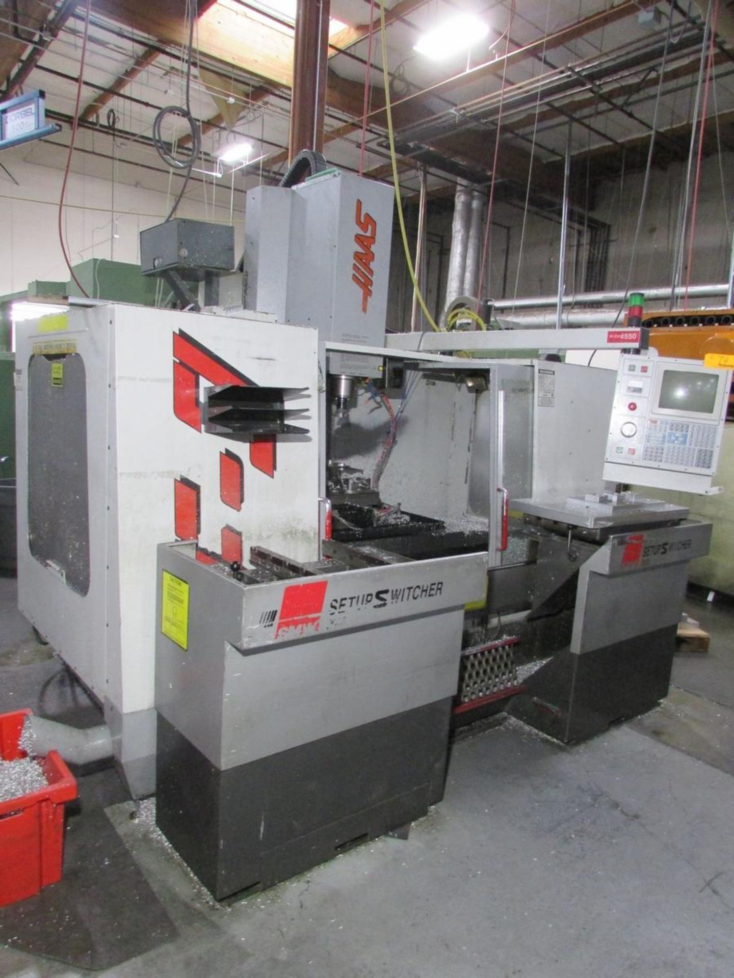 1996 Haas VF-3 3-Axis CNC Vertical Maching Center w/ SMW 200S Setup Switcher Pallet System