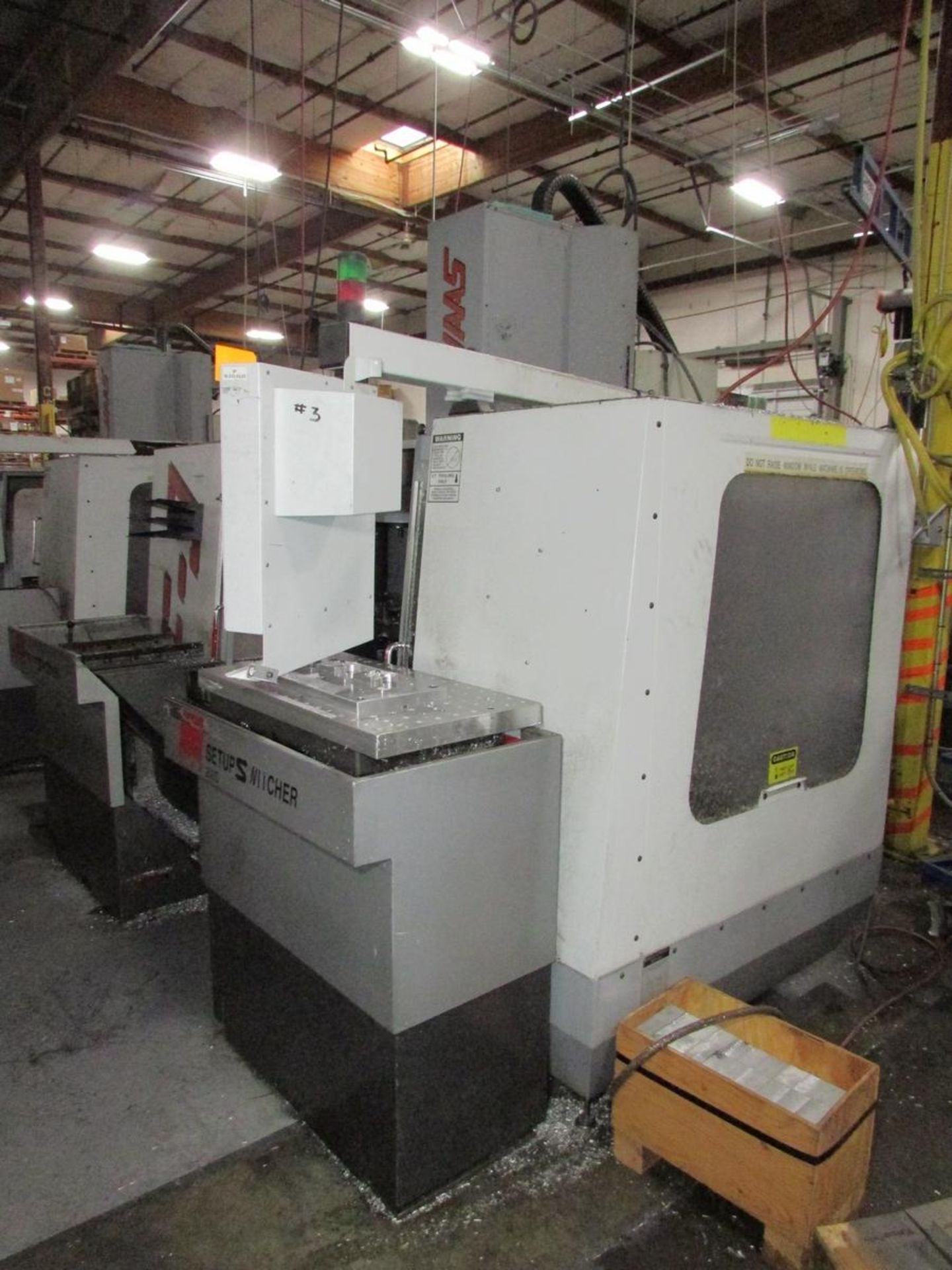 1996 Haas VF-3 3-Axis CNC Vertical Maching Center w/ SMW 200S Setup Switcher Pallet System - Image 12 of 23