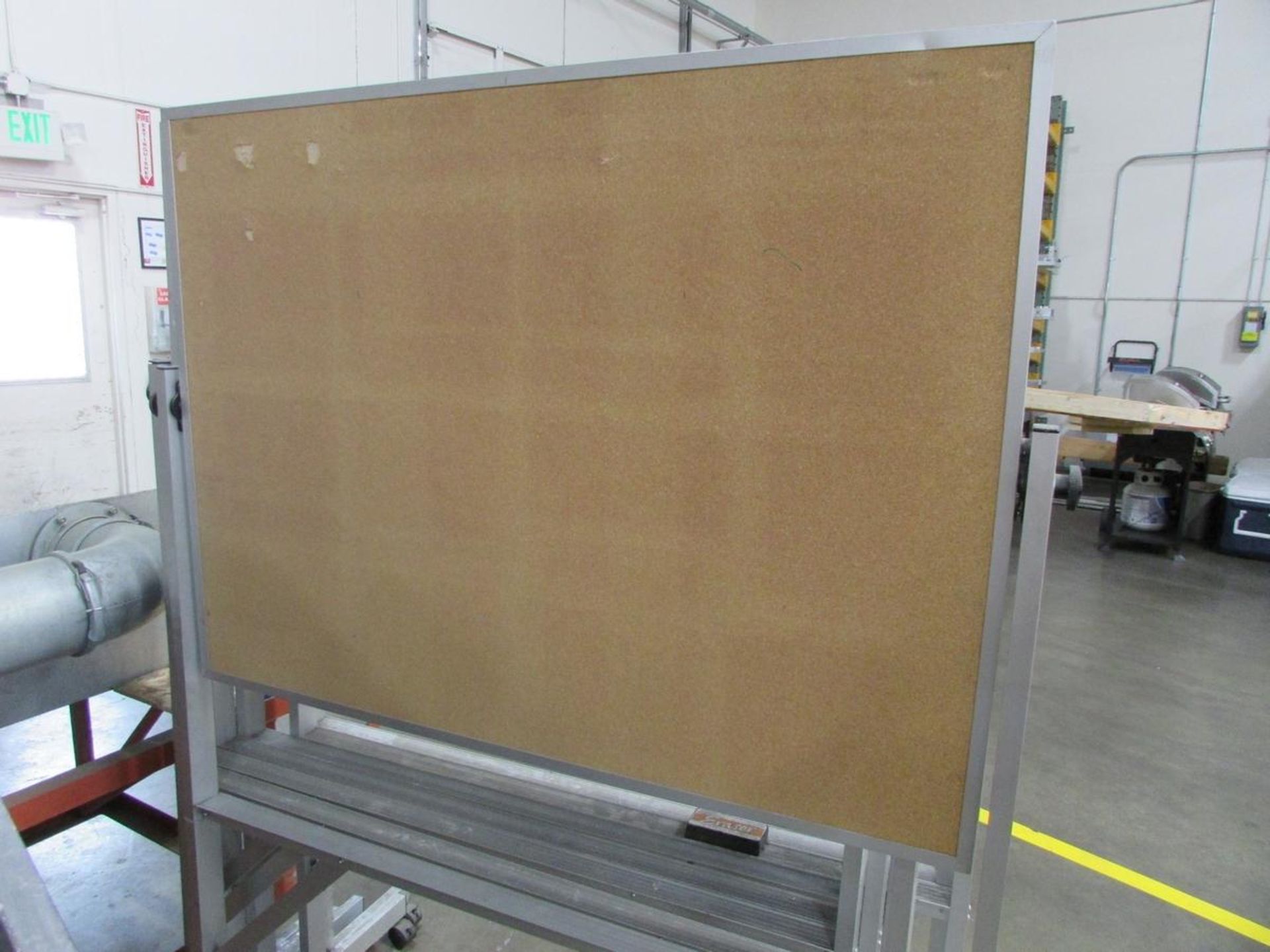 Lot of (7) 48"x36" Rolling White/Bulletin Boards - Image 4 of 4