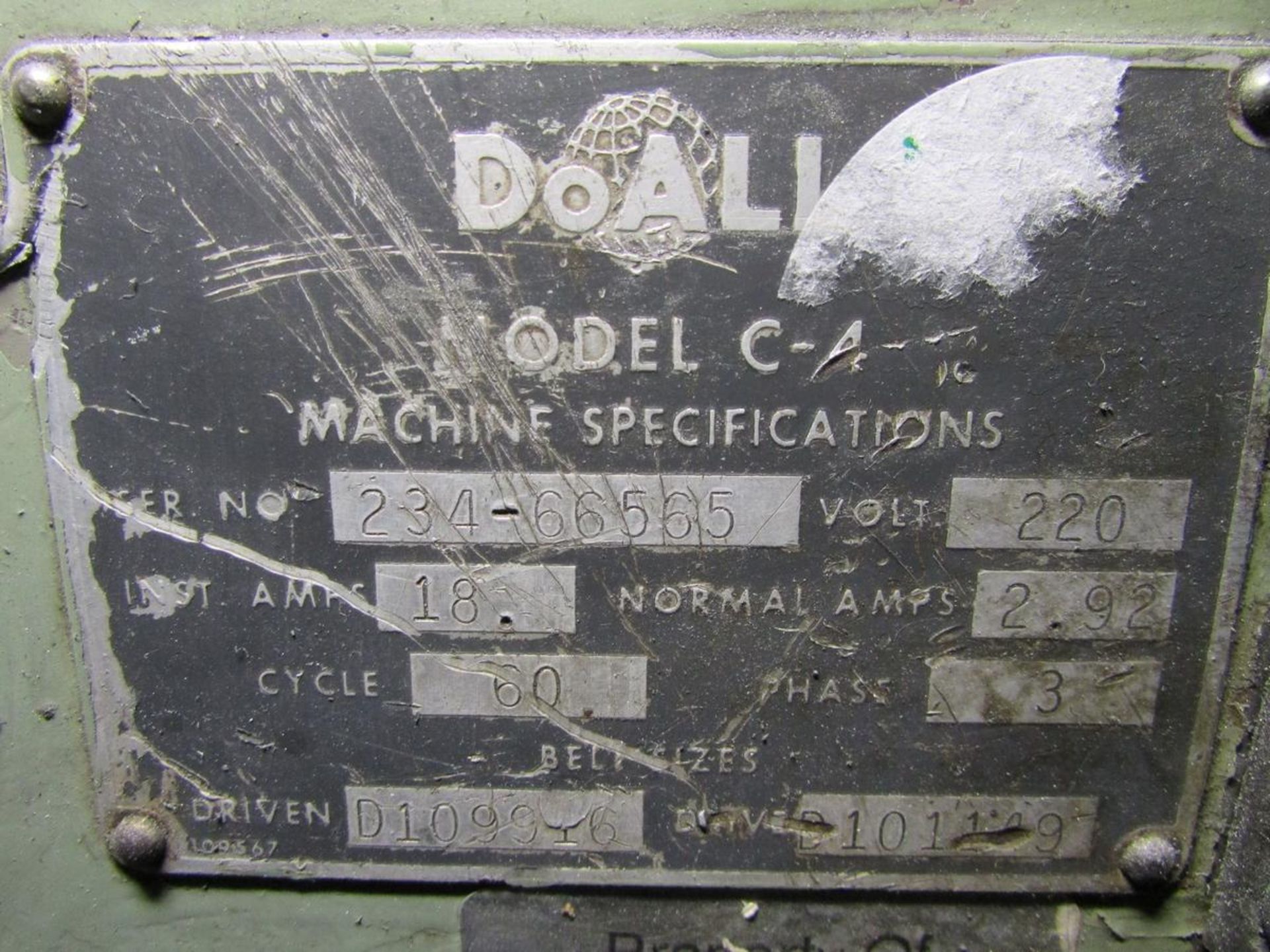 DoAll 12" x 9" Horizontal Bandsaw - Image 10 of 10