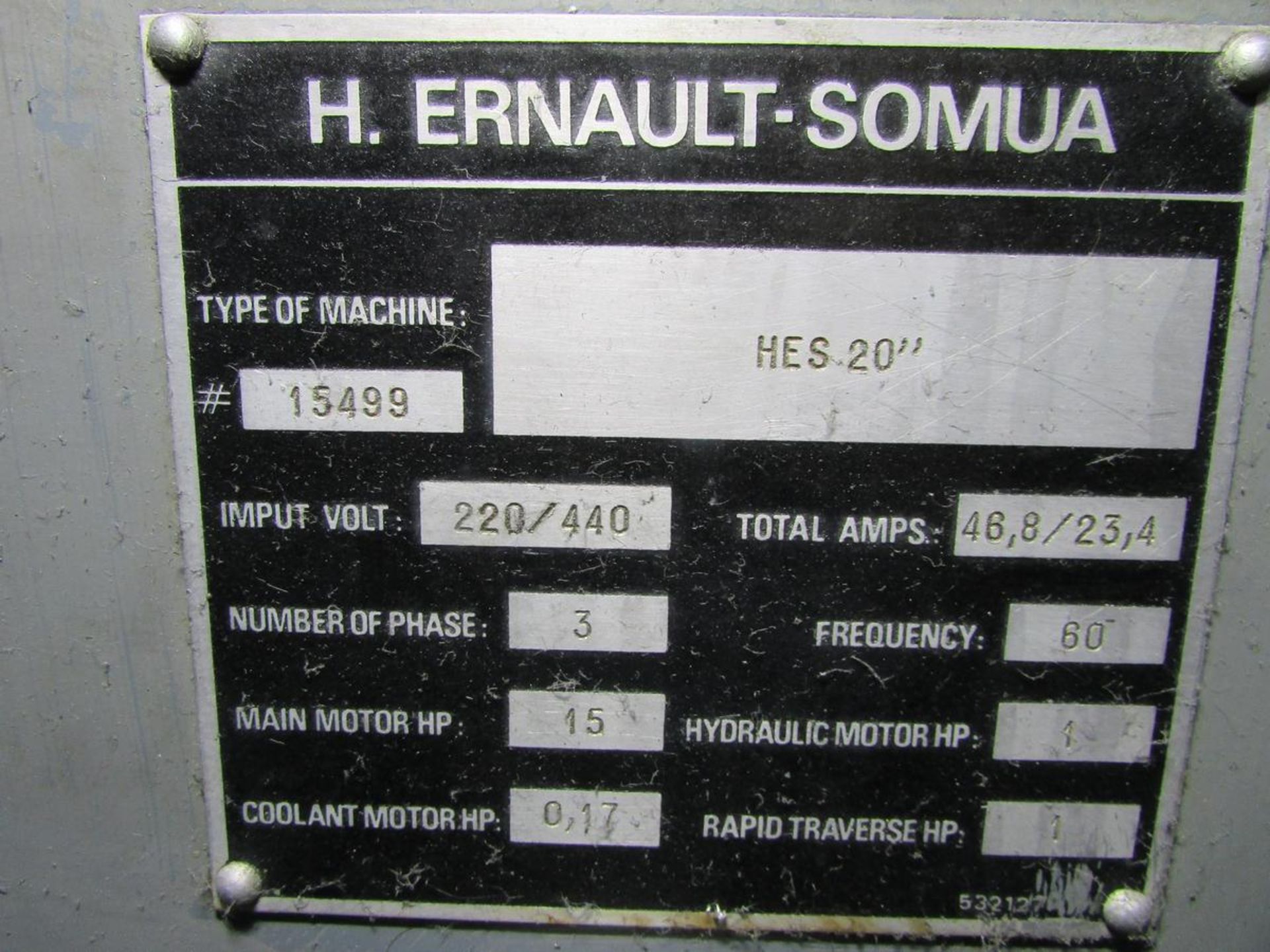 H.E.S Machine Tool Inc. HES 20" Type 550 Engine Lathe - Image 23 of 23