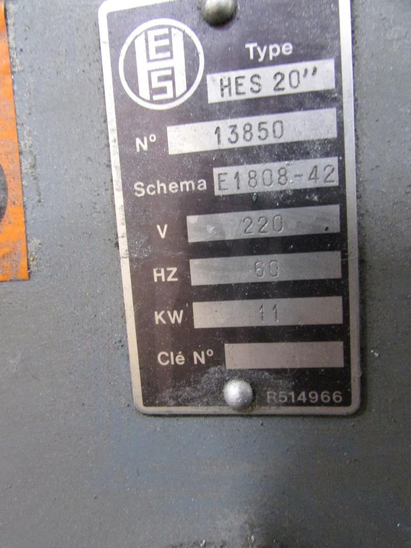 H.E.S Machine Tool Inc. HES 20" Type 550 Engine Lathe - Image 20 of 20