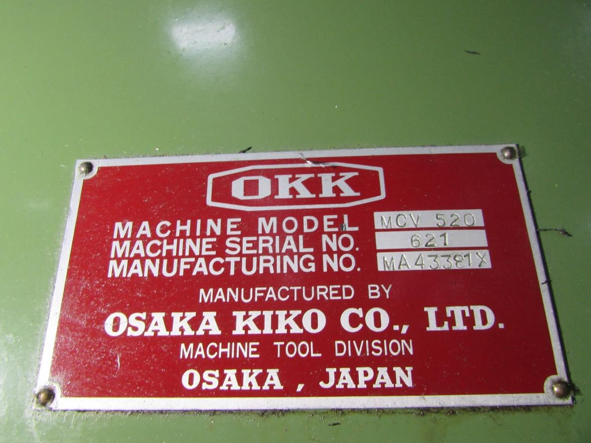 OKK MCV 520 3-Axis CNC Vertical Maching Center - Image 28 of 28