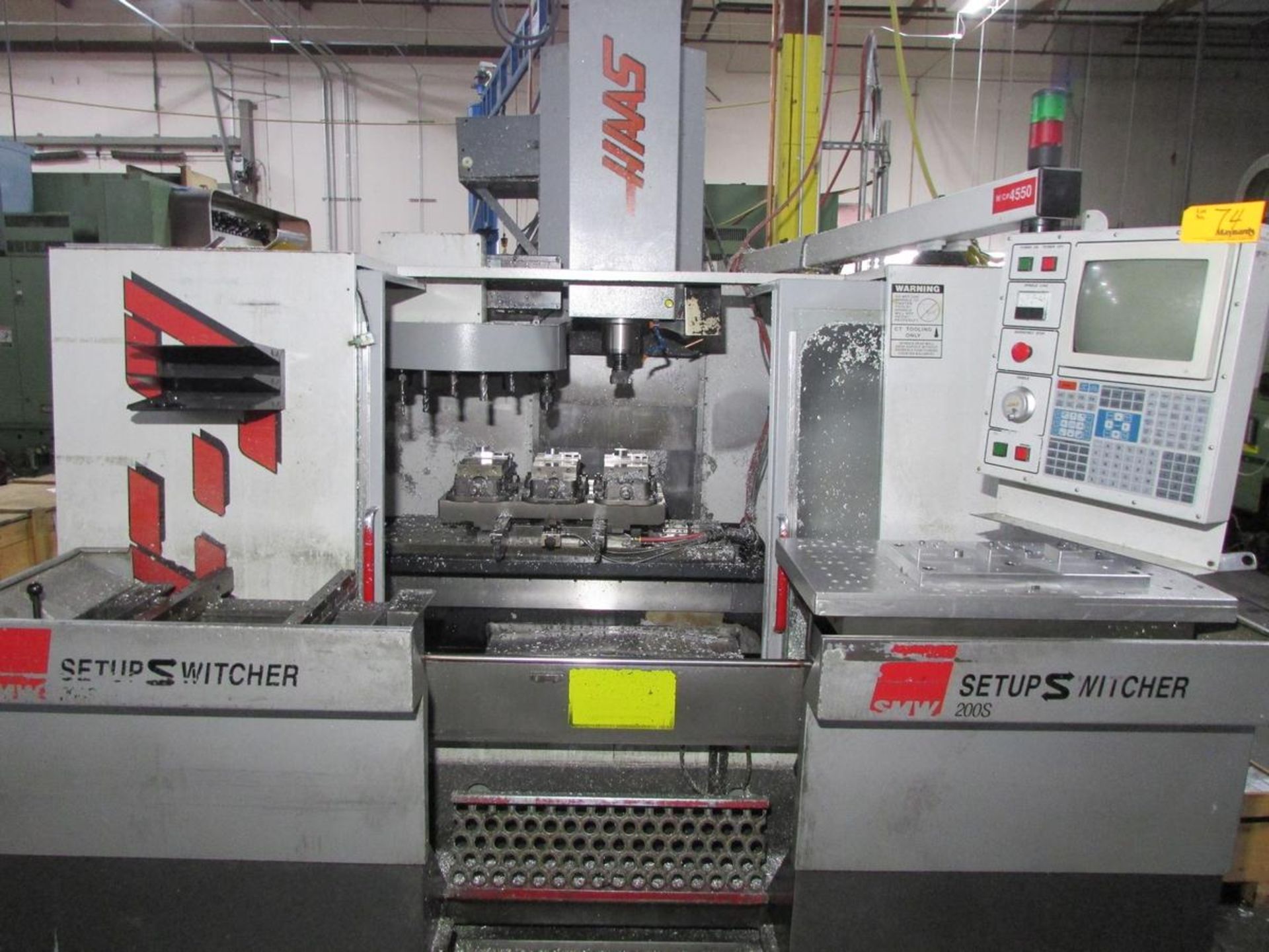 1996 Haas VF-3 3-Axis CNC Vertical Maching Center w/ SMW 200S Setup Switcher Pallet System - Image 2 of 23