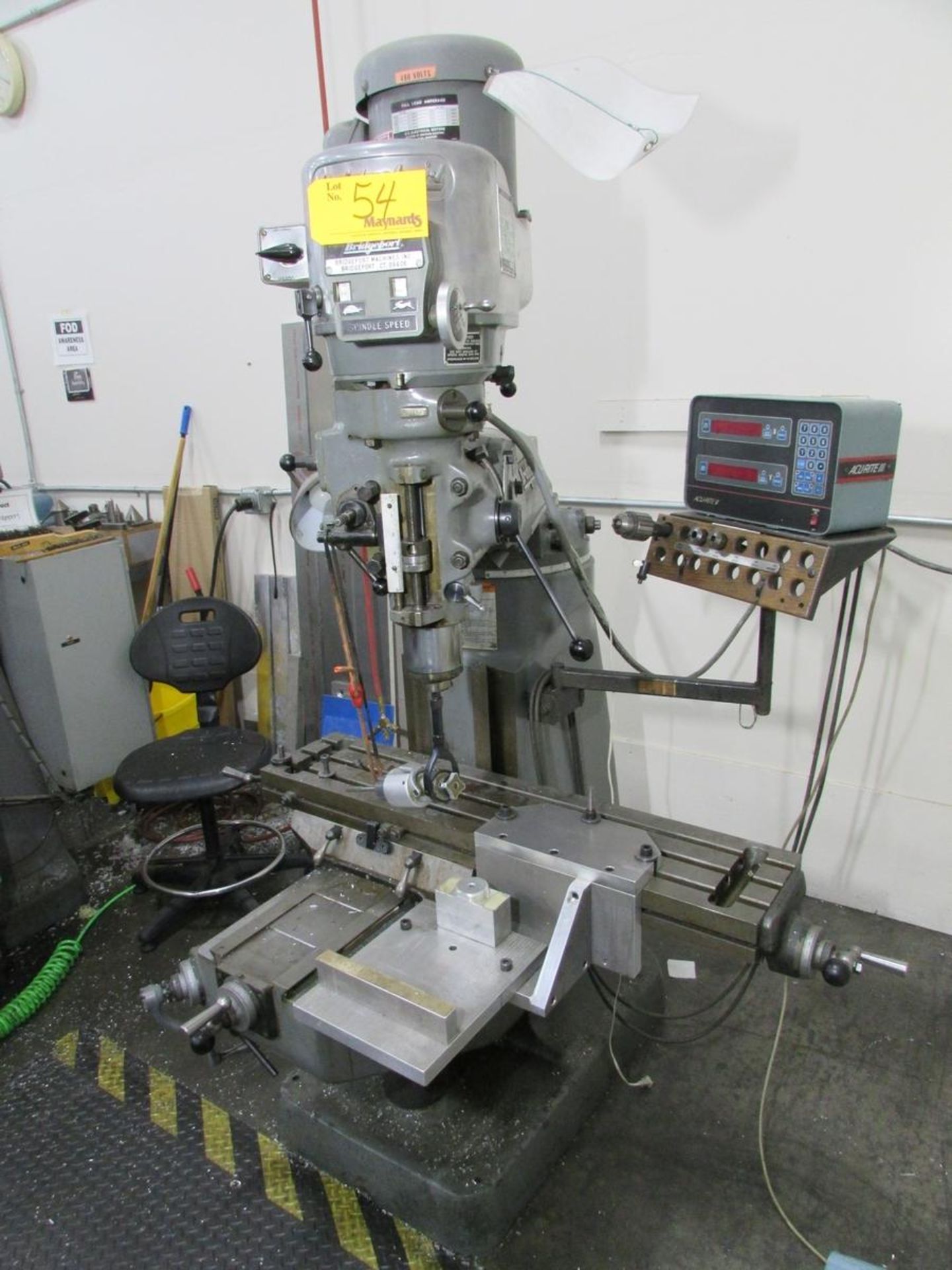 Bridgeport Vertical Milling Machine - Image 3 of 13