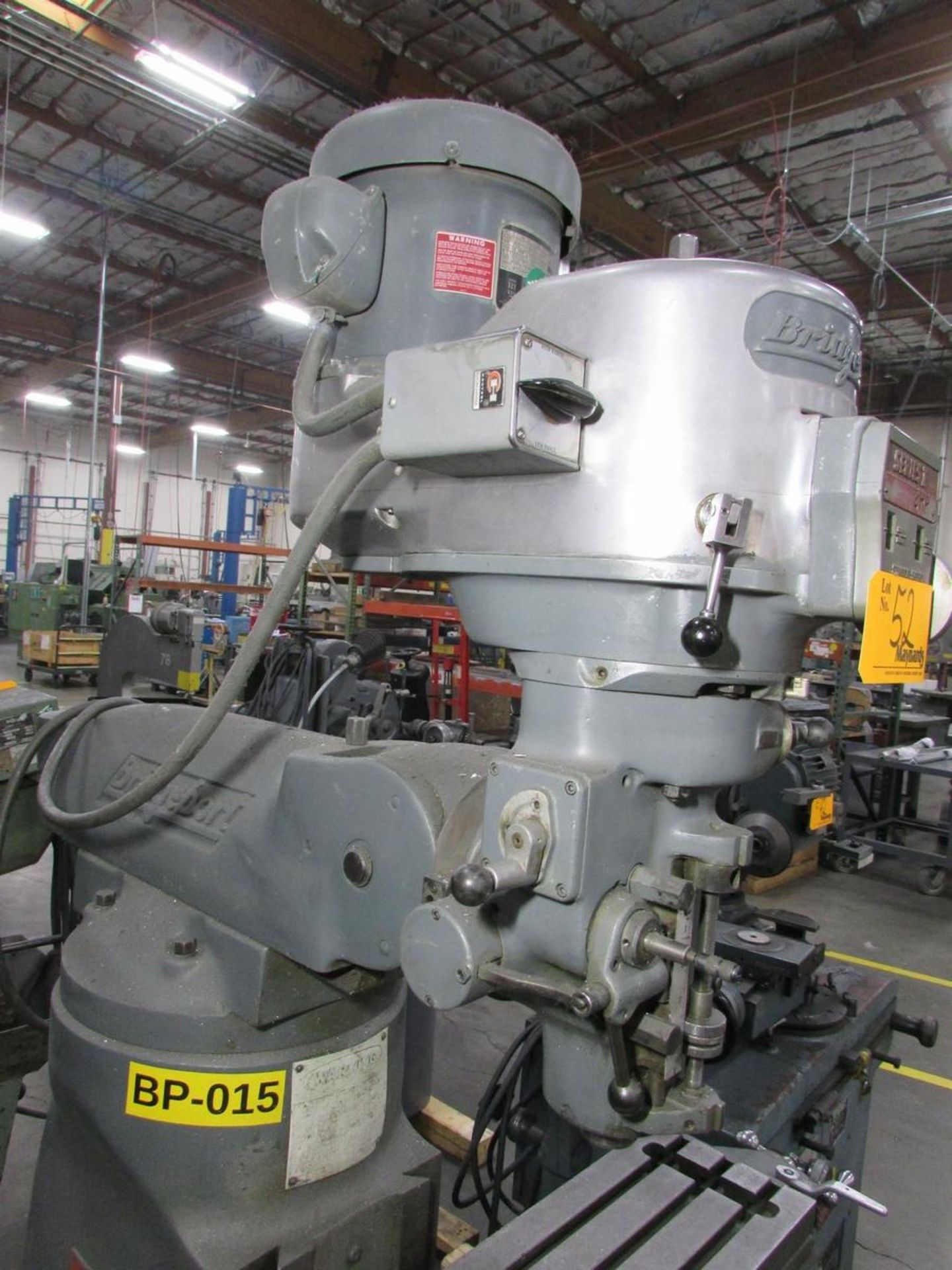 Bridgeport Series 1 Vertical Milling Machine - Image 8 of 14