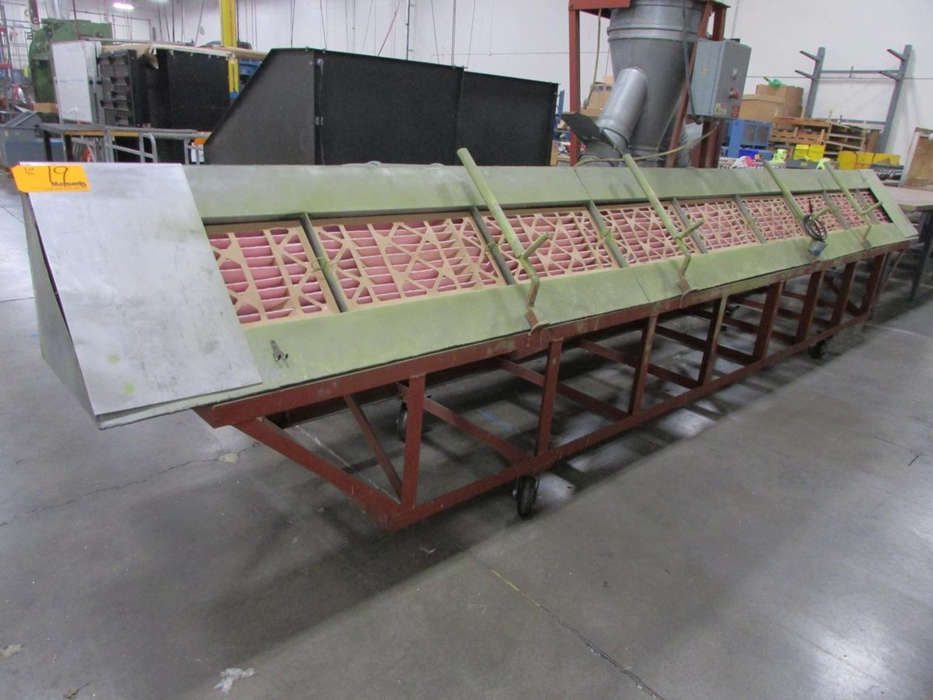 Global Finishing Solutions 18' Rolling Paint Table - Image 2 of 11