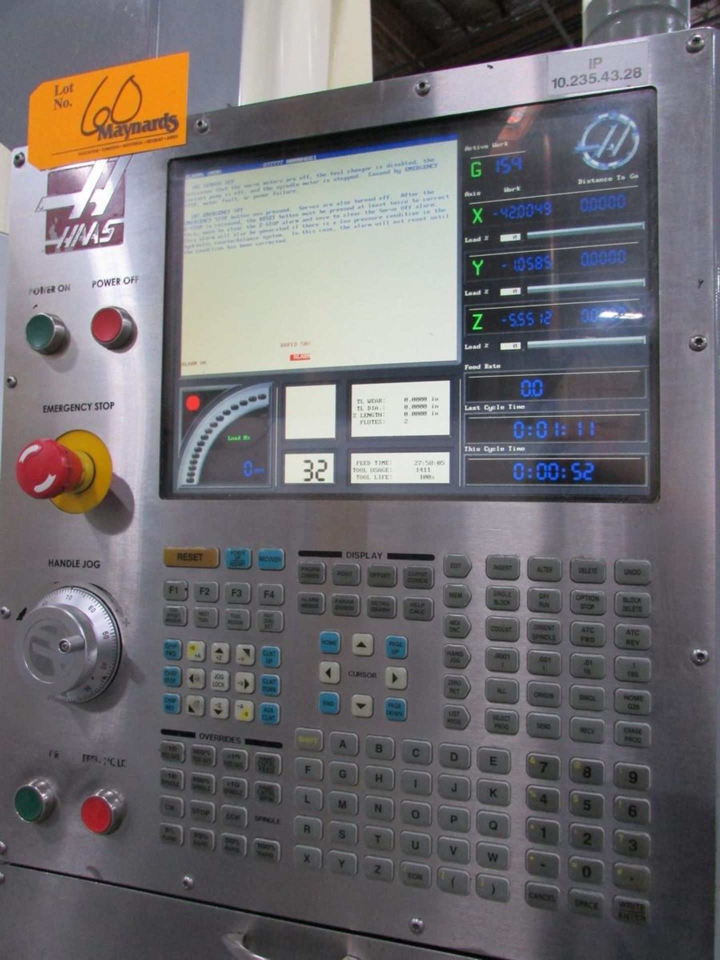 2006 Haas VR-9 5-Axis CNC Vertical Maching Center - Image 14 of 29