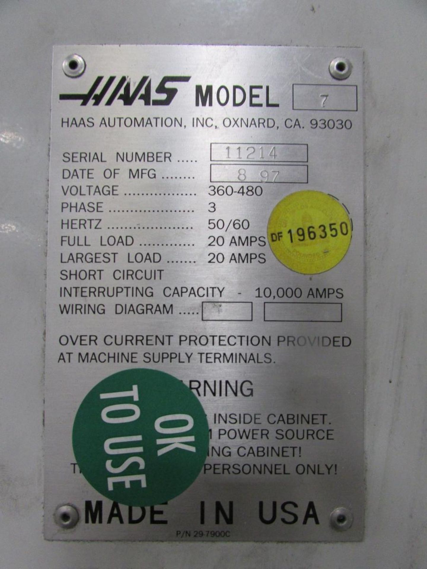 1997 Haas VF-7 4-Axis CNC Vertical Maching Center - Image 30 of 30