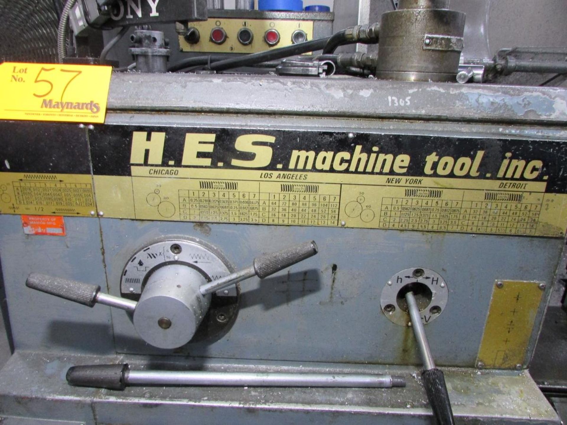 H.E.S Machine Tool Inc. HES 20" Type 550 Engine Lathe - Image 6 of 23