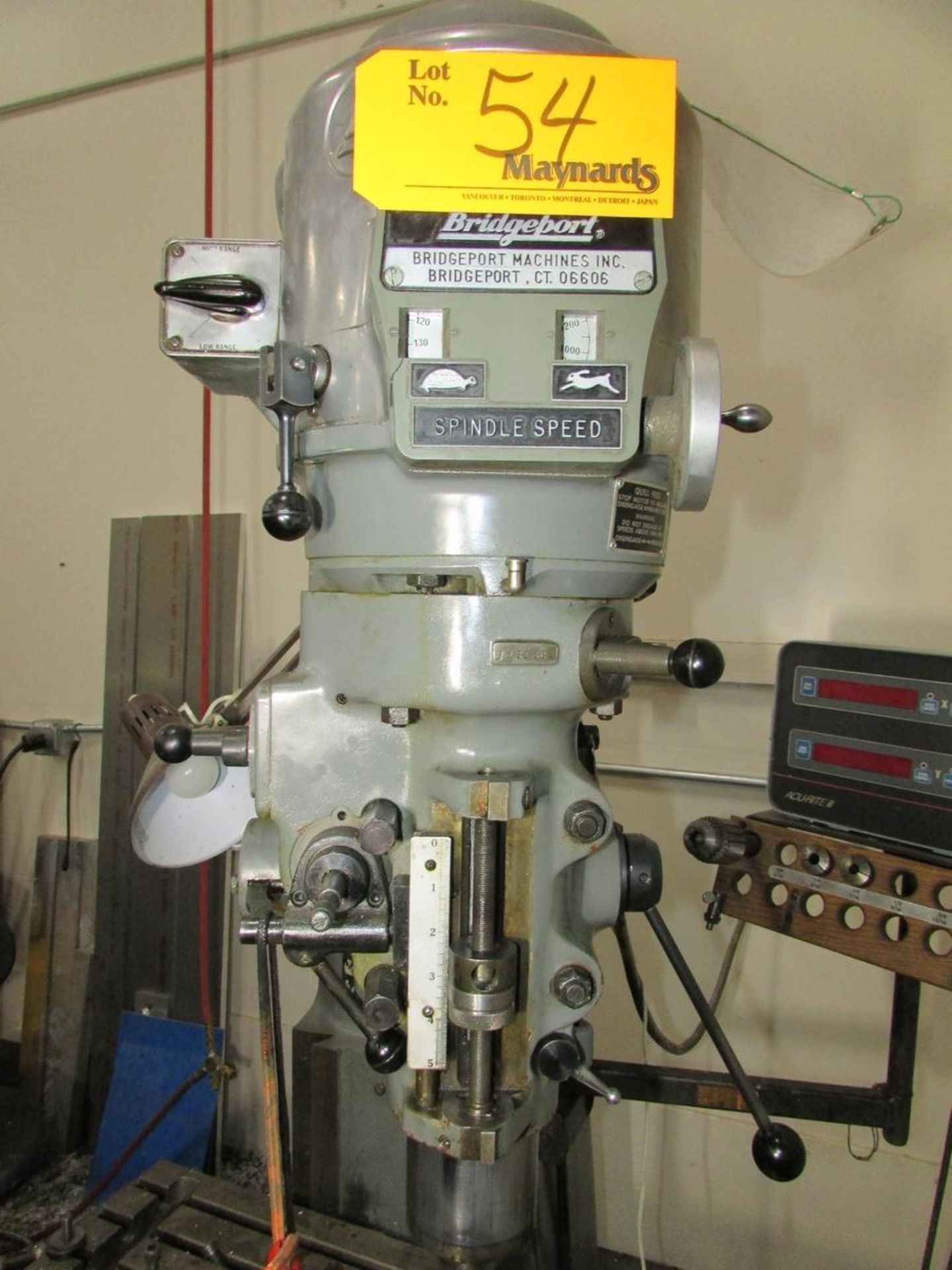 Bridgeport Vertical Milling Machine - Image 9 of 13