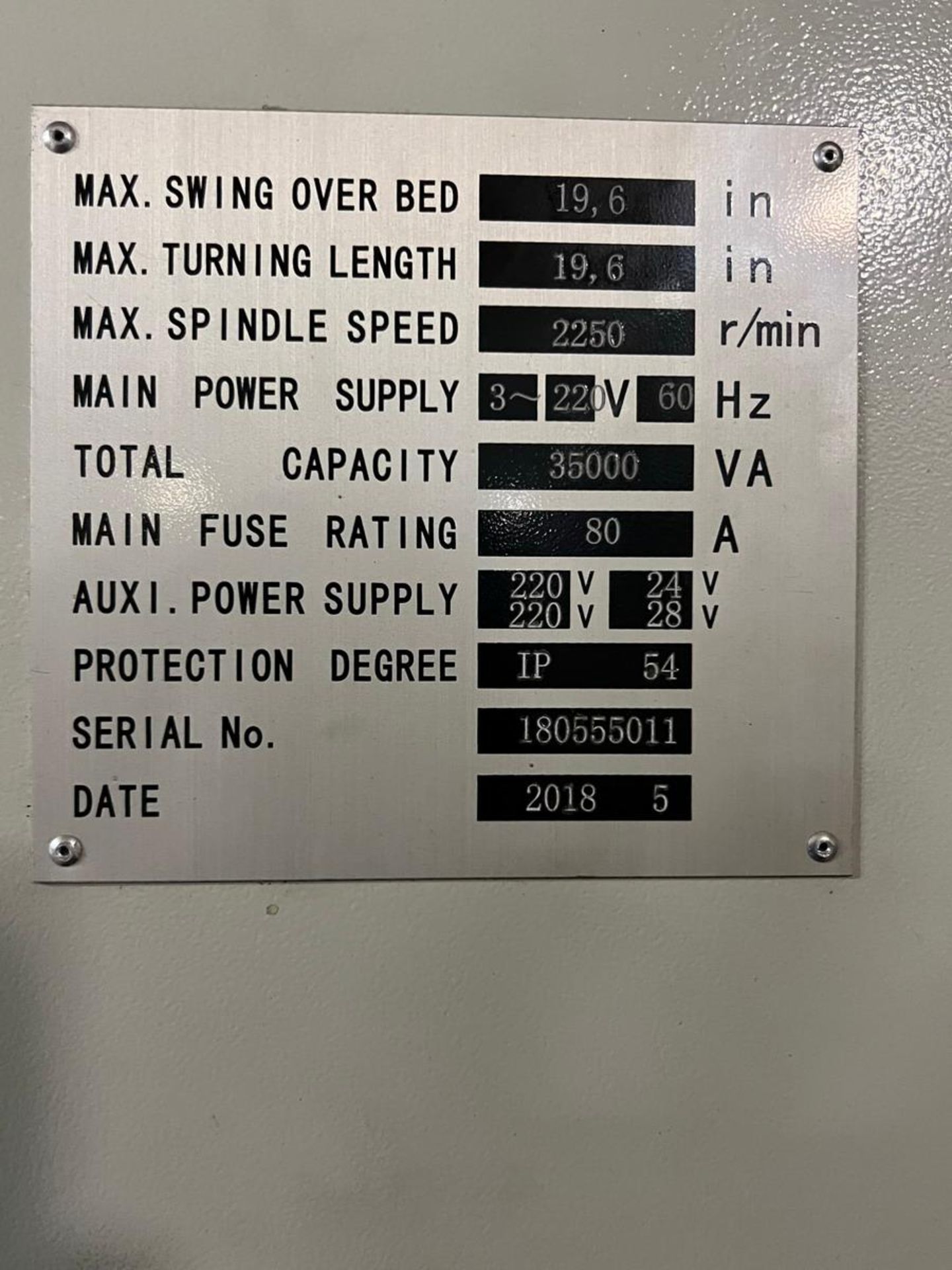 2018 Bochi CK-50 CNC Slant Bed Lathe - Image 13 of 13