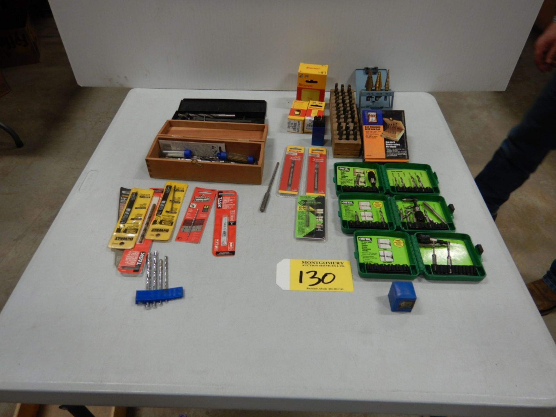 L/O ASSORTED DRILL BITS, HOLE SAWS, MASONRY BIT, METAL STAMPS, MISC. DRILL SAW SETS, ETC. - Image 2 of 5