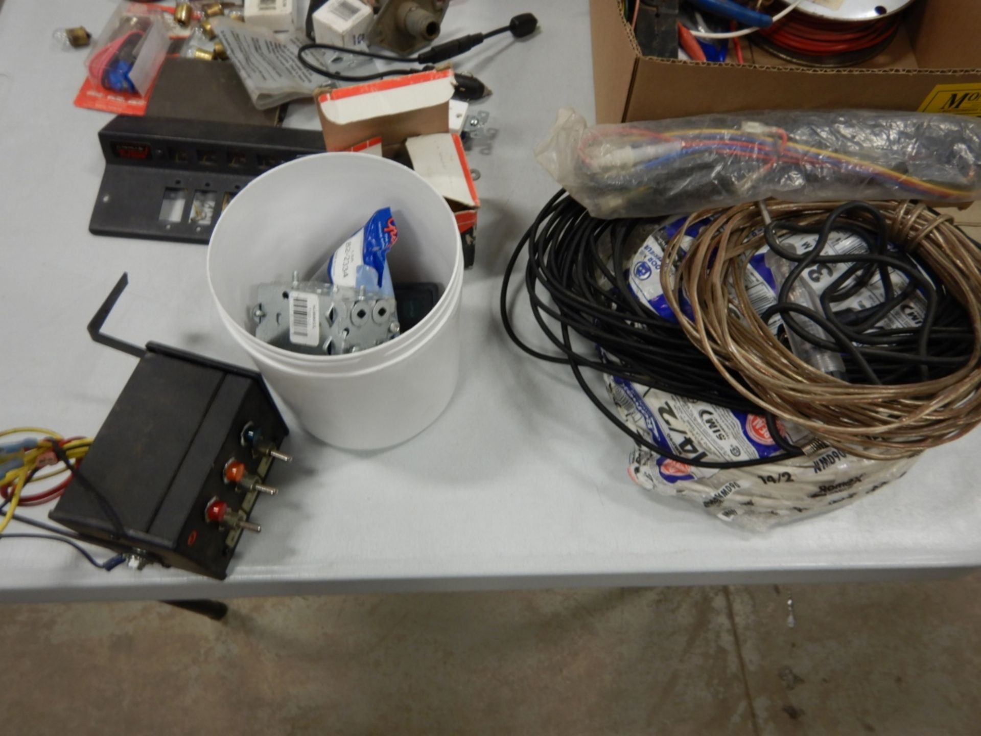 L/O ASSORTED AUTOMOTIVE SWITCHES, BREAKERS, SWITCH CONSOLE, ELEC. CONNECTORS, WIRING, ETC. - Image 3 of 5