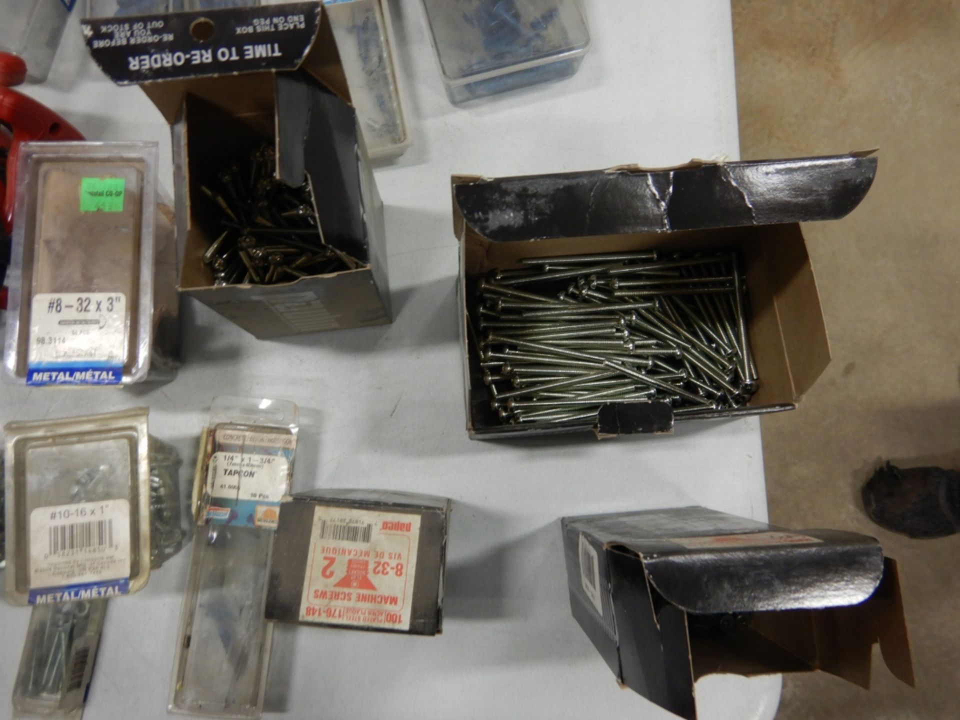 L/O ASSORTED SCREWS, HARDWARE, BOLTS, CABLE CLAMPS, ETC. - Image 2 of 5