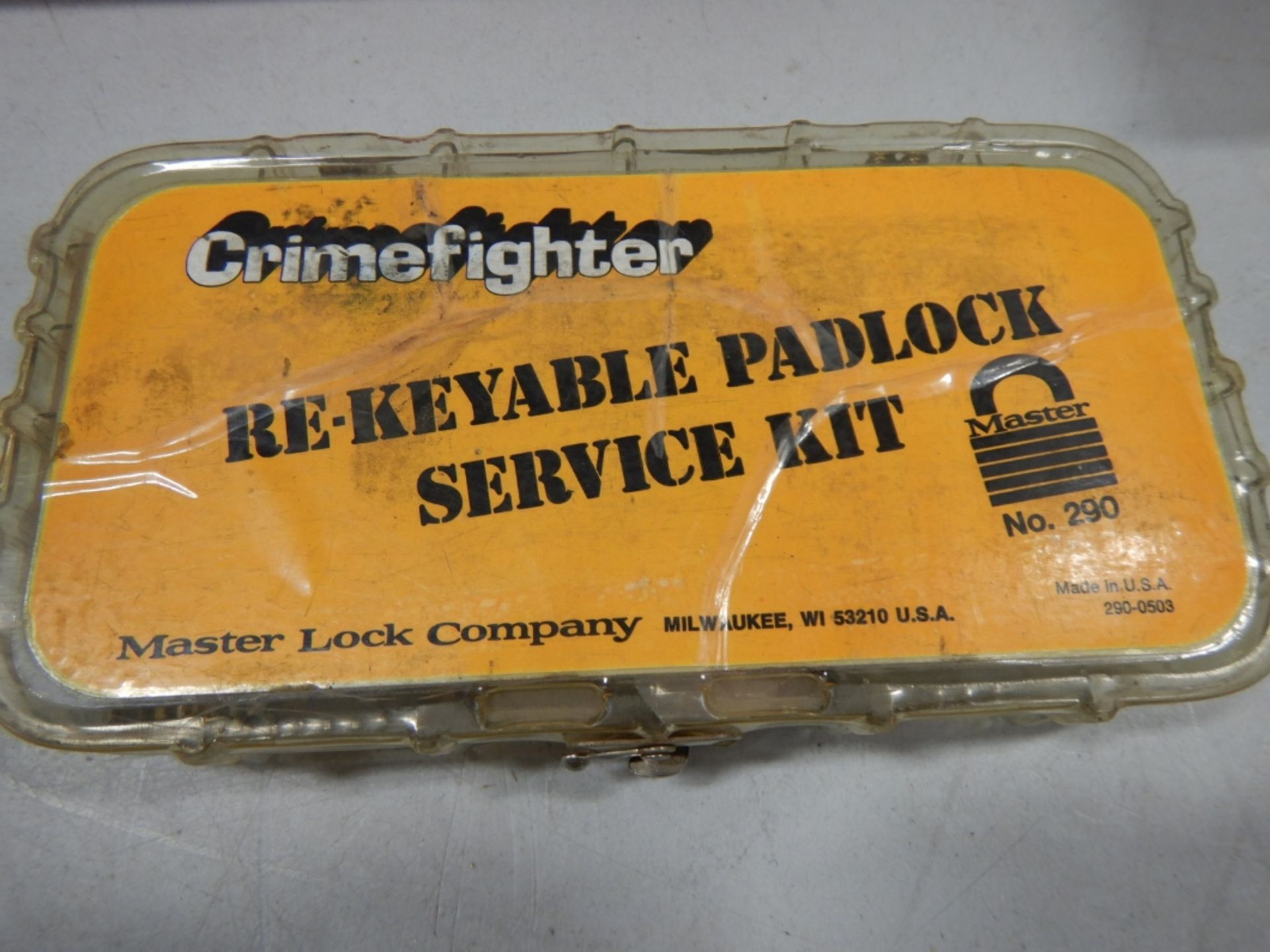 L/O ASSORTED KEYING/REKEYING KITS, CRIMEFIGHTER RE-KEYABLE PADLOCK SERVICE KIT, ETC. - Image 14 of 28