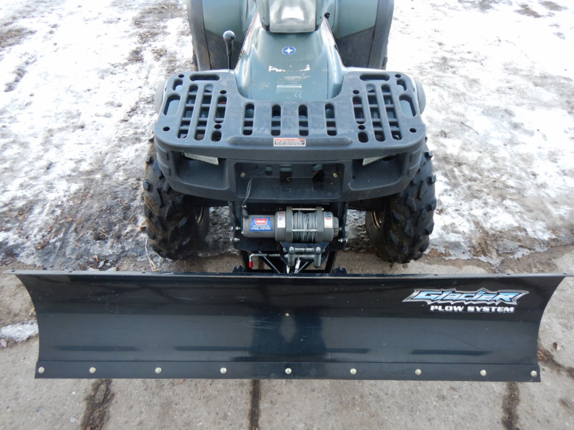 2002 POLARIS SPORTSMAN 700 ATV, AUTOMATIC, 4X4, 1404MILES SHOWING, 60IN SNOW BLADE, WINCH - Image 2 of 6