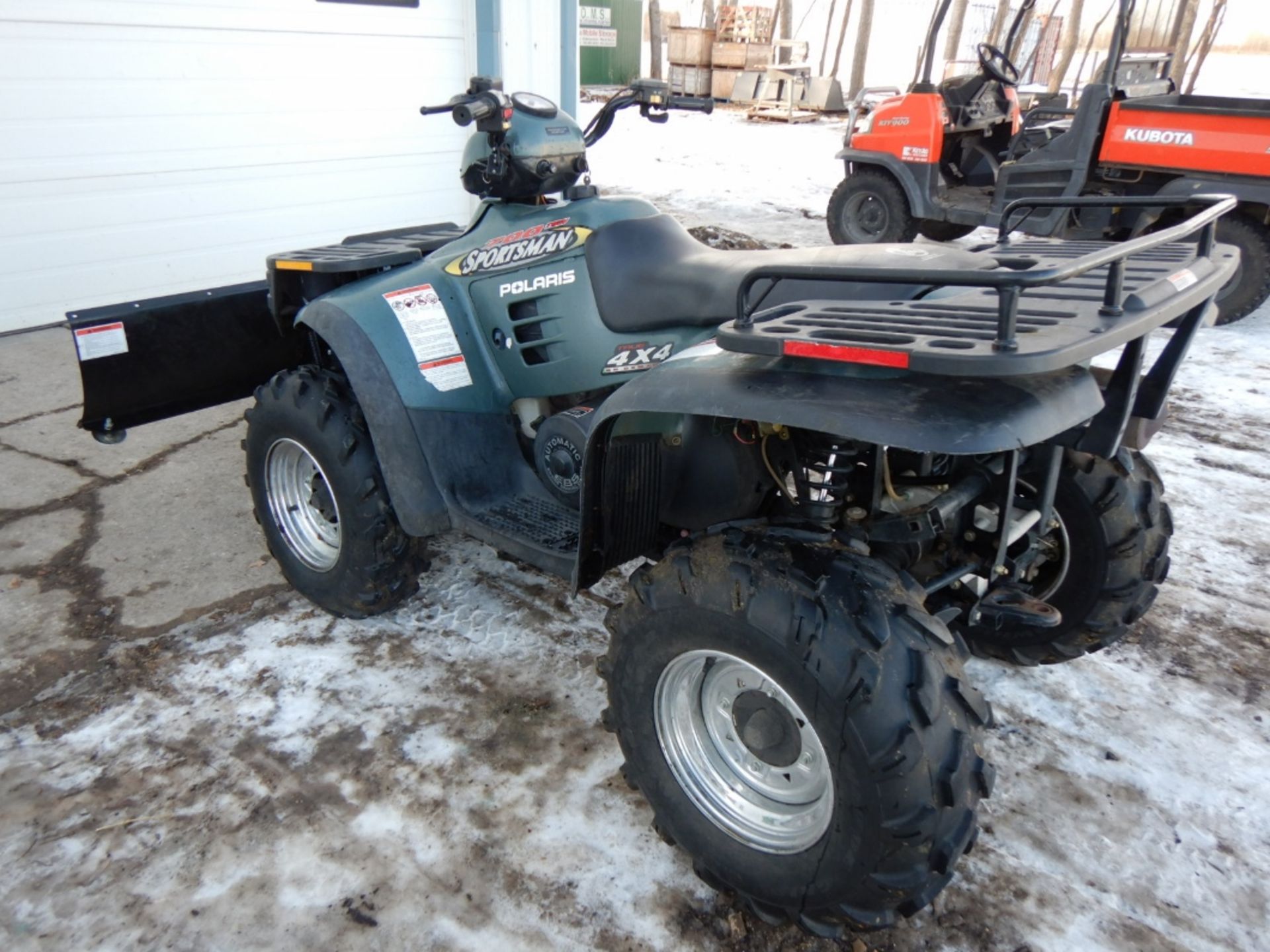 2002 POLARIS SPORTSMAN 700 ATV, AUTOMATIC, 4X4, 1404MILES SHOWING, 60IN SNOW BLADE, WINCH - Image 5 of 6