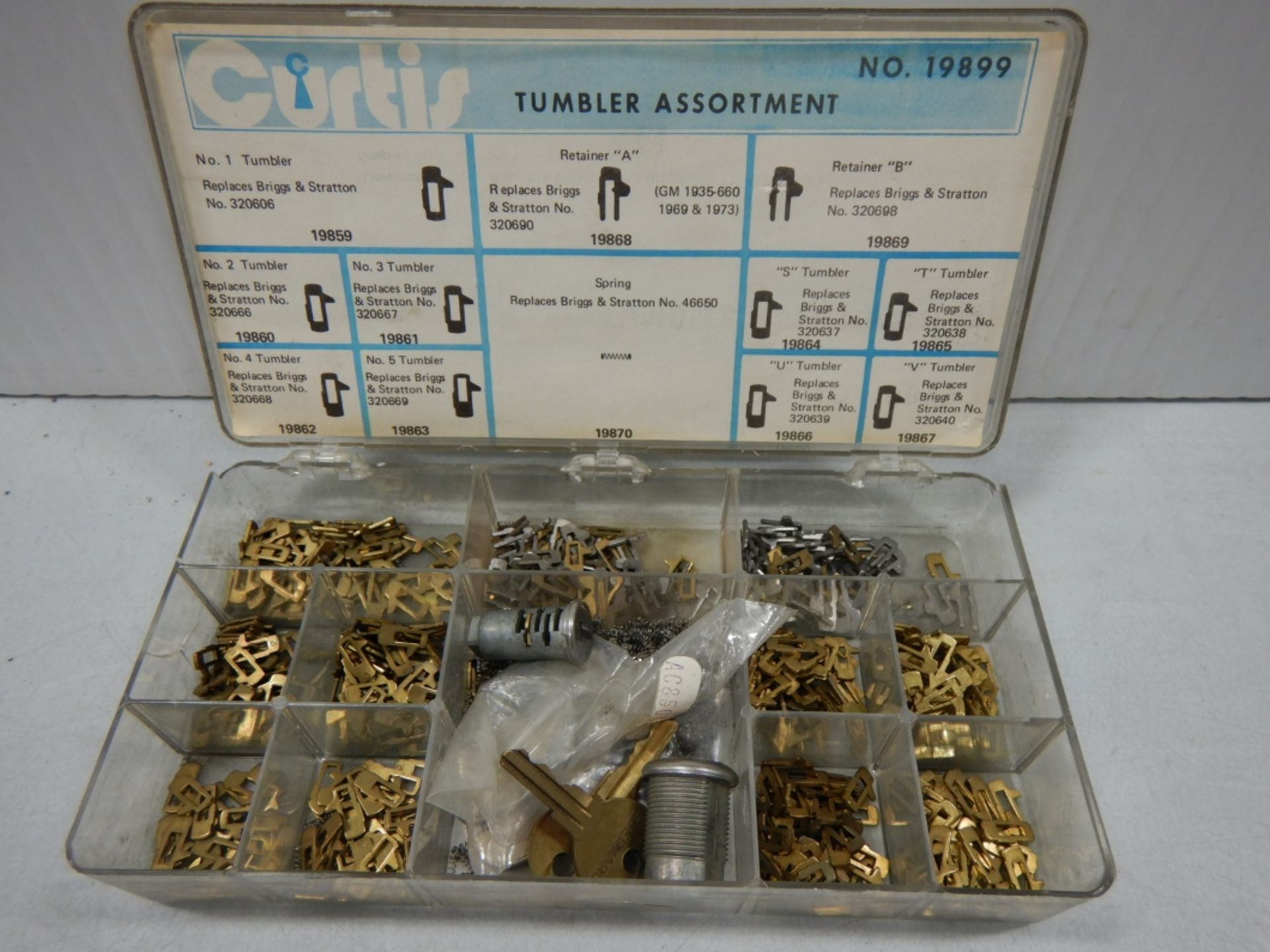 L/O ASSORTED HARDWARE, TUMBLER ASSORTMENT, WEISER SMART KEY PARTS, MISC. TUMBLERS, ETC.