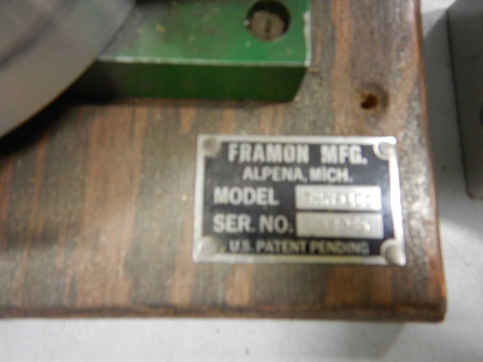 FRAMON MFG. TUBULAR KEY CUTTER MOD. TKM-100 S/N 82365 - Image 3 of 6