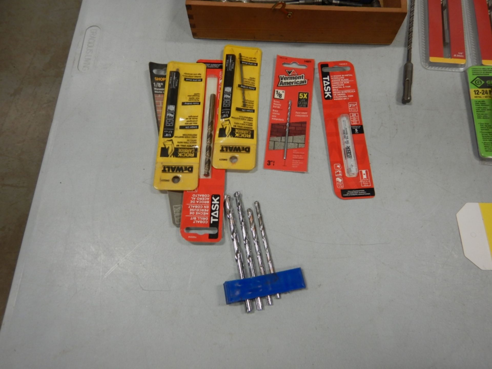 L/O ASSORTED DRILL BITS, HOLE SAWS, MASONRY BIT, METAL STAMPS, MISC. DRILL SAW SETS, ETC. - Image 3 of 5