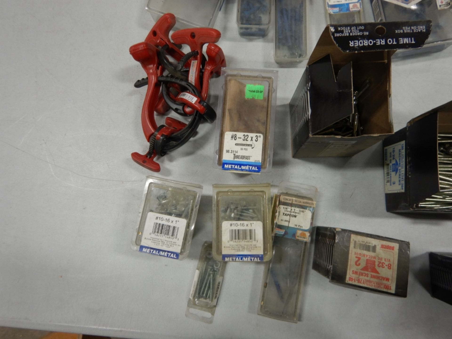 L/O ASSORTED SCREWS, HARDWARE, BOLTS, CABLE CLAMPS, ETC. - Image 3 of 5