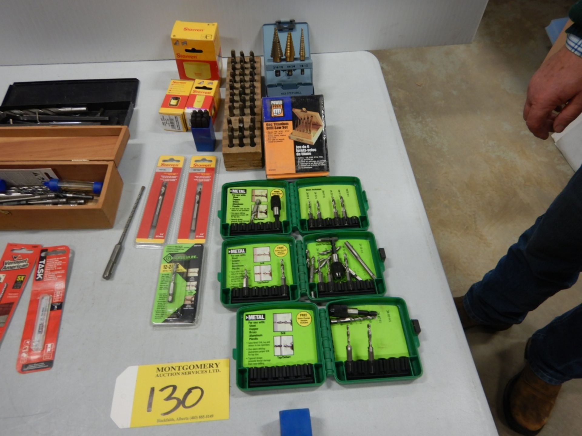 L/O ASSORTED DRILL BITS, HOLE SAWS, MASONRY BIT, METAL STAMPS, MISC. DRILL SAW SETS, ETC. - Image 5 of 5