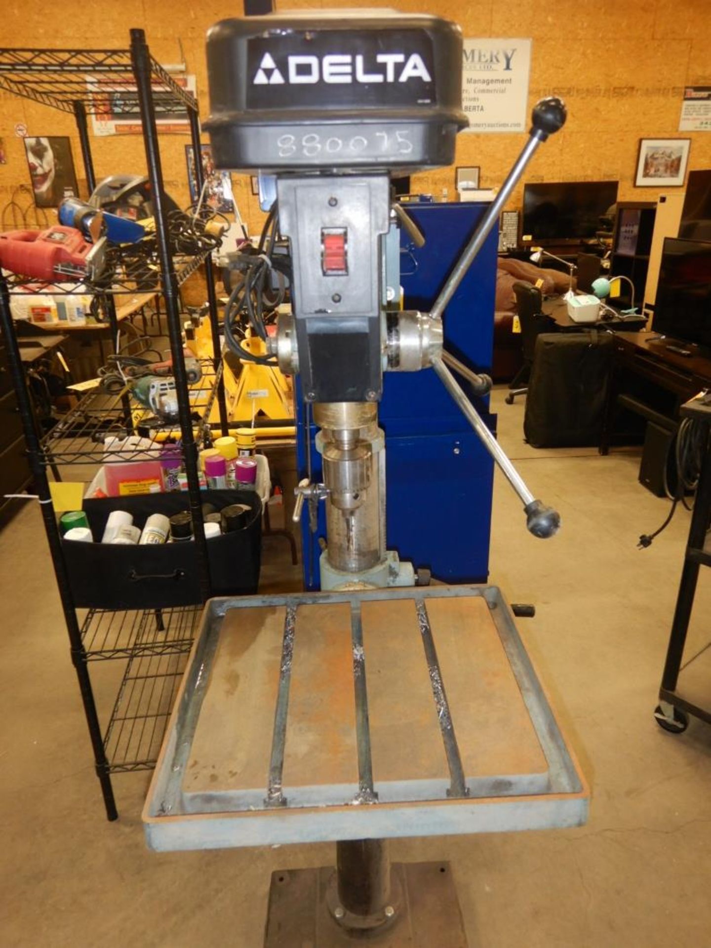 DELTA PEDESTAL DRILL PRESS 1PH 120V S/N R9448 - Image 3 of 3