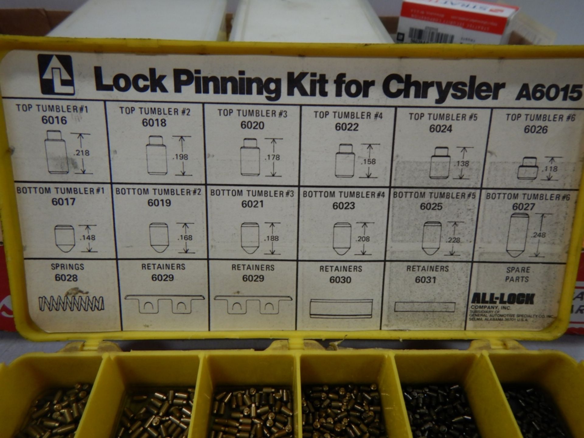 L/O ASSORTED KEYING/REKEYING KITS, CRIMEFIGHTER RE-KEYABLE PADLOCK SERVICE KIT, ETC. - Image 5 of 28