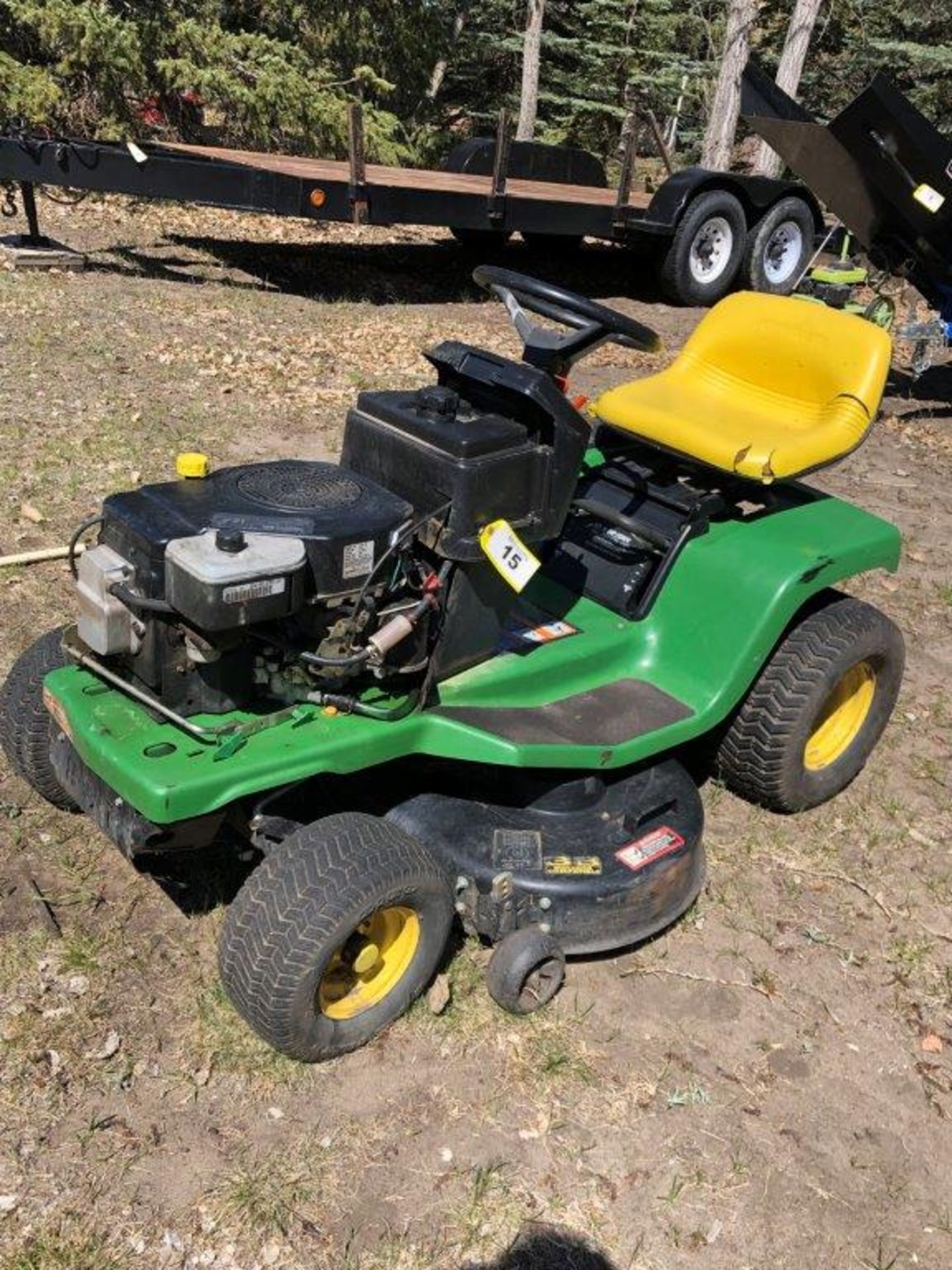 JOHN DEERE STX38 HYDRO GARDEN TRACTOR W/ 12.5HP KOHLER ENGINE, 36IN BELLY MOUNT MOWER DECK