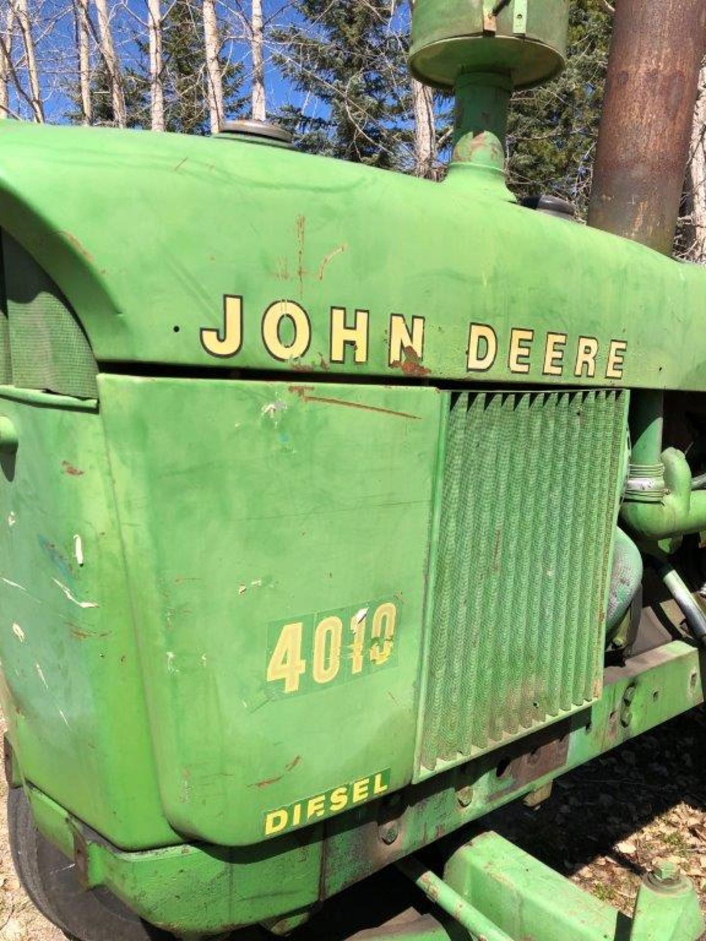 JOHN DEERE 4010 TRACTOR, DIESEL, 2WD, 18.4-34 R1 RUBBER (GOOD CONDITION), 540 PTO, S/N 401022T3600 - Image 11 of 14