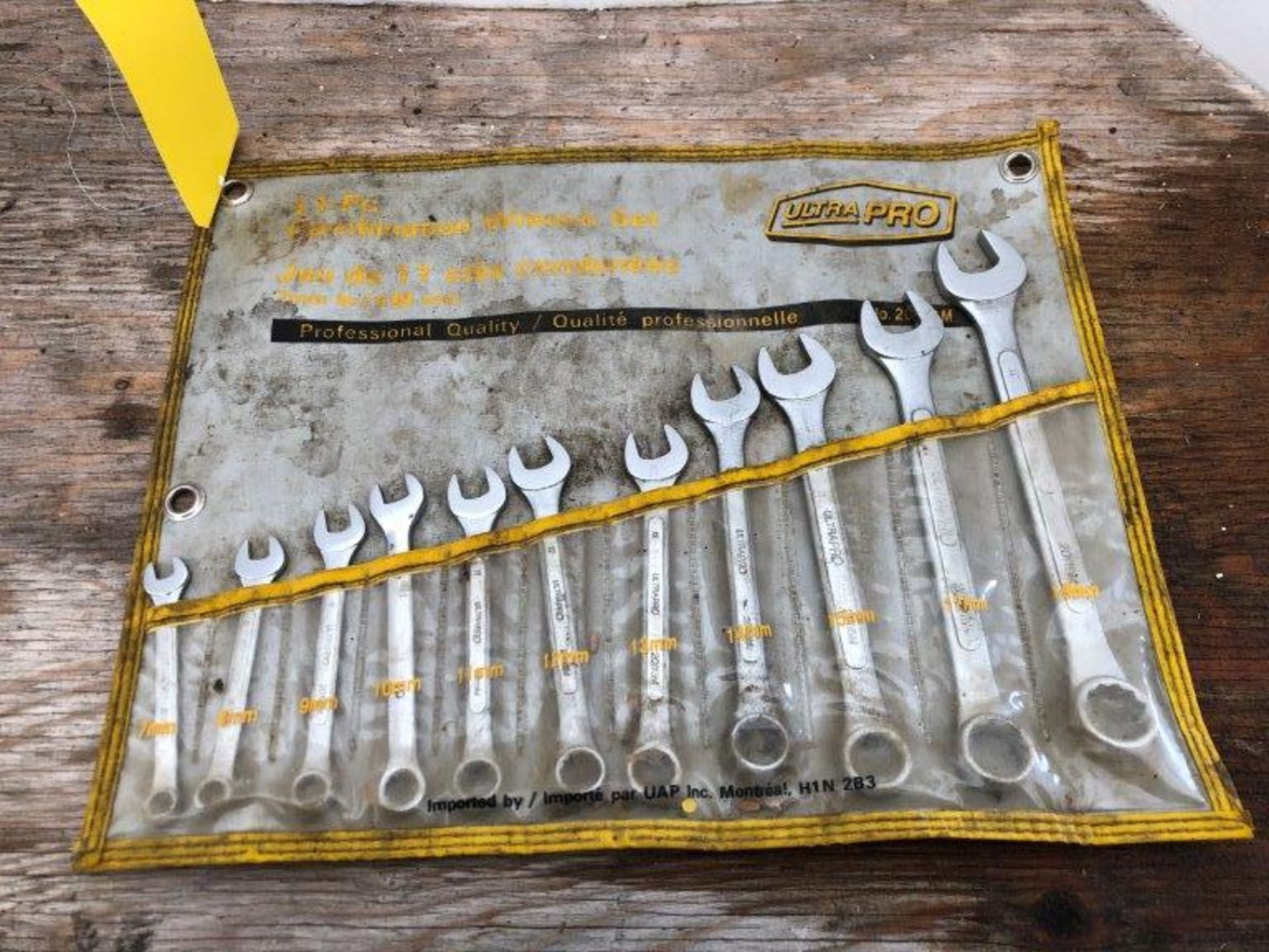ULTRA PRO 11PC METRIC COMBINATION WRENCH SET 7MM-19MM