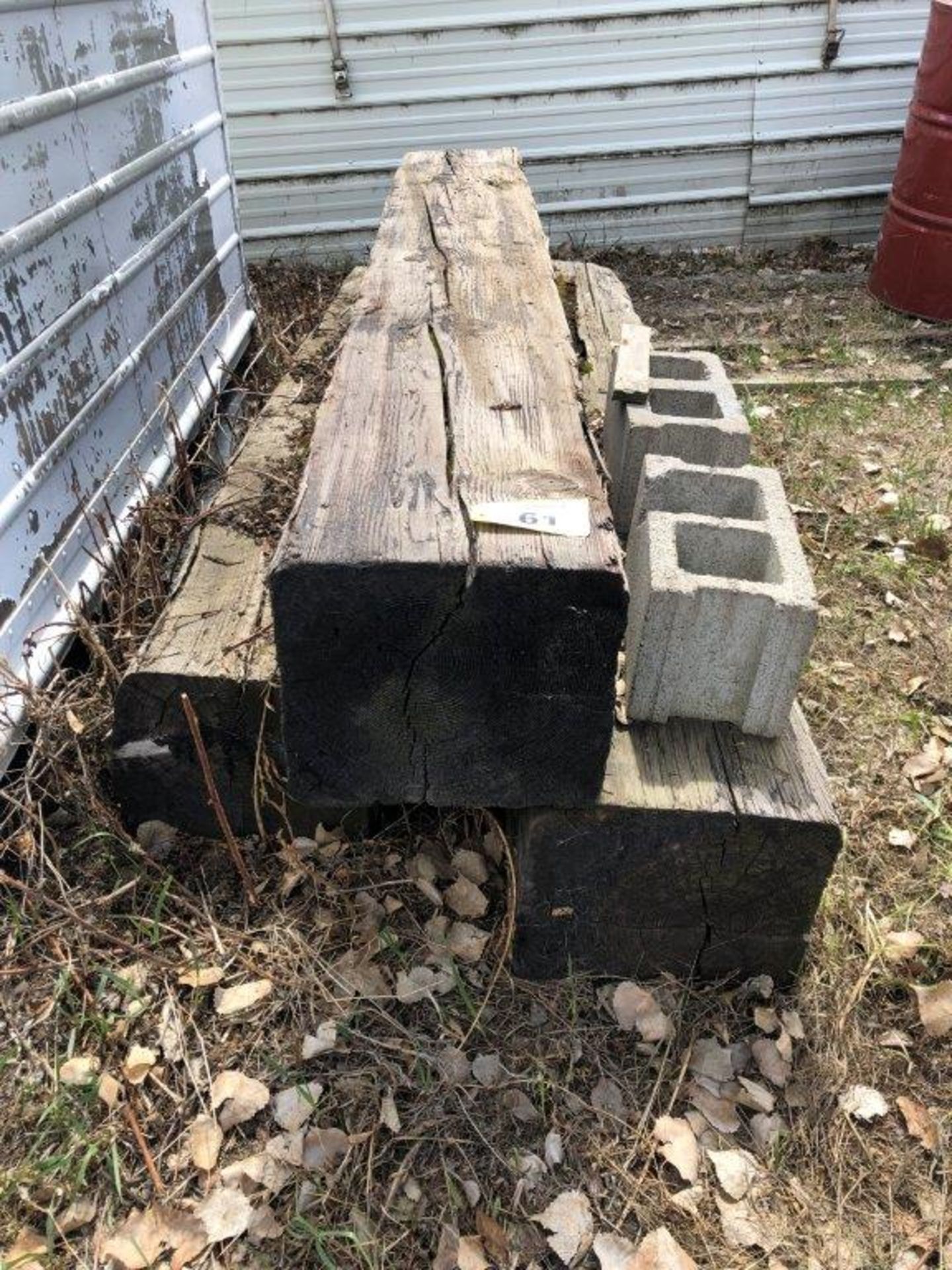 13"X13"X8FT AND 13"X12"X7FT HEAVY BRIDGE TIMBER