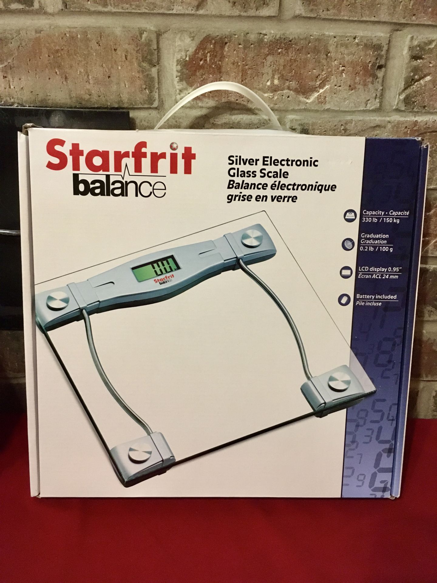 STARFRIT SILVER ELECTRONIC GLASS SCALE