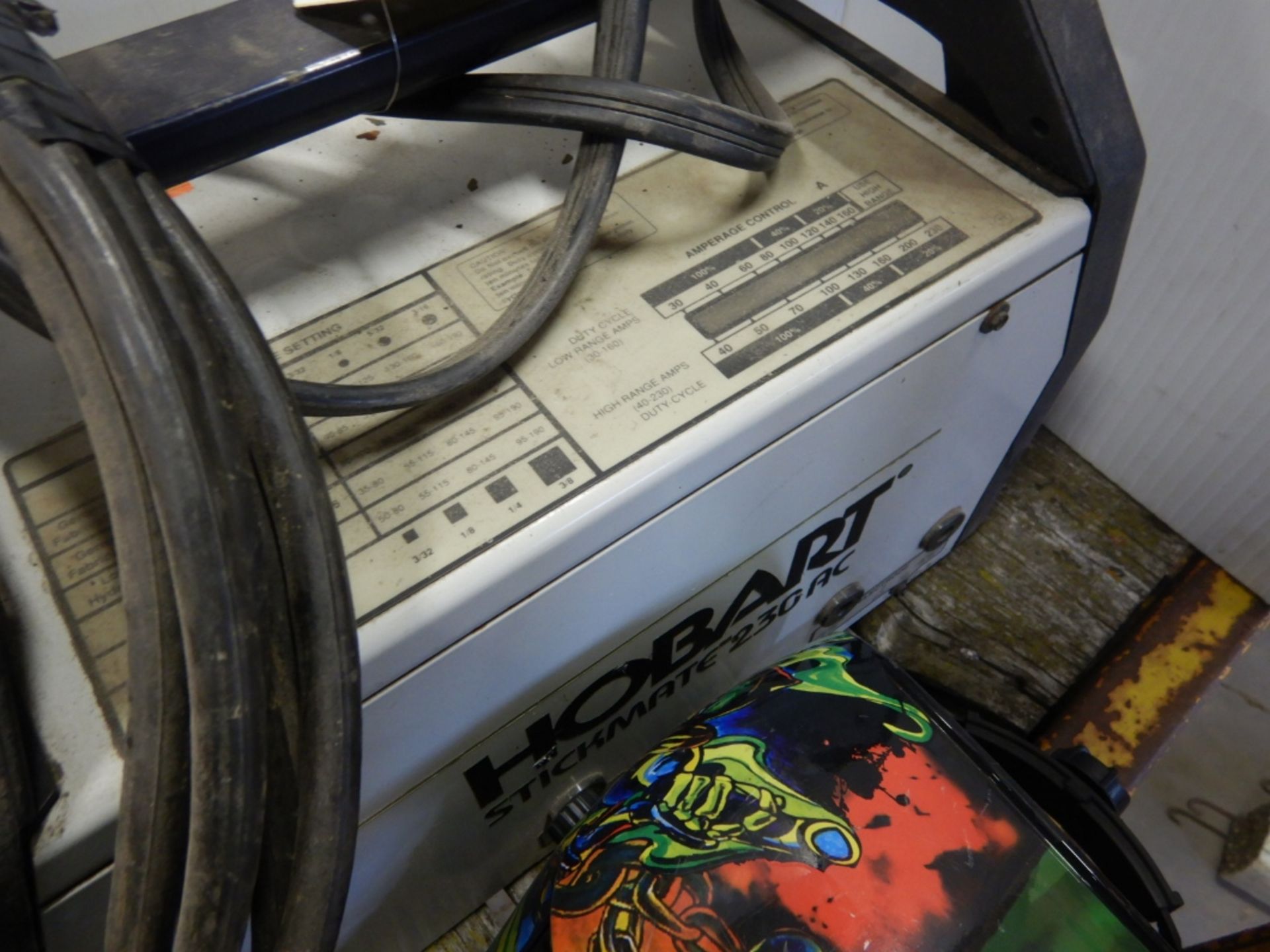 HOBART STICKMATE 230AC ARC WELDING POWER SOURCE S/N 90WS13462 (MISSING STINGER AND CABLE) - Image 2 of 4