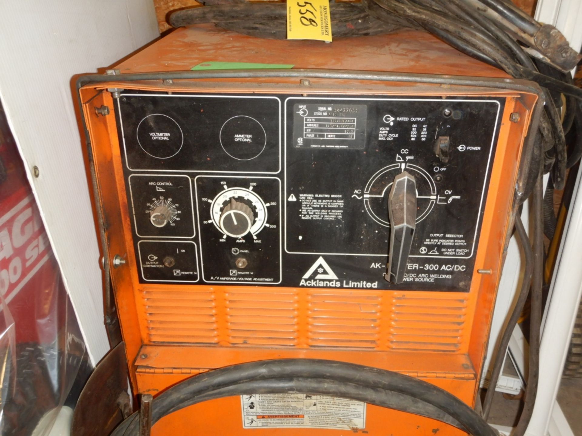 ACKLANDS AK-MASTER 300 AC/DC WELDER - Image 2 of 4