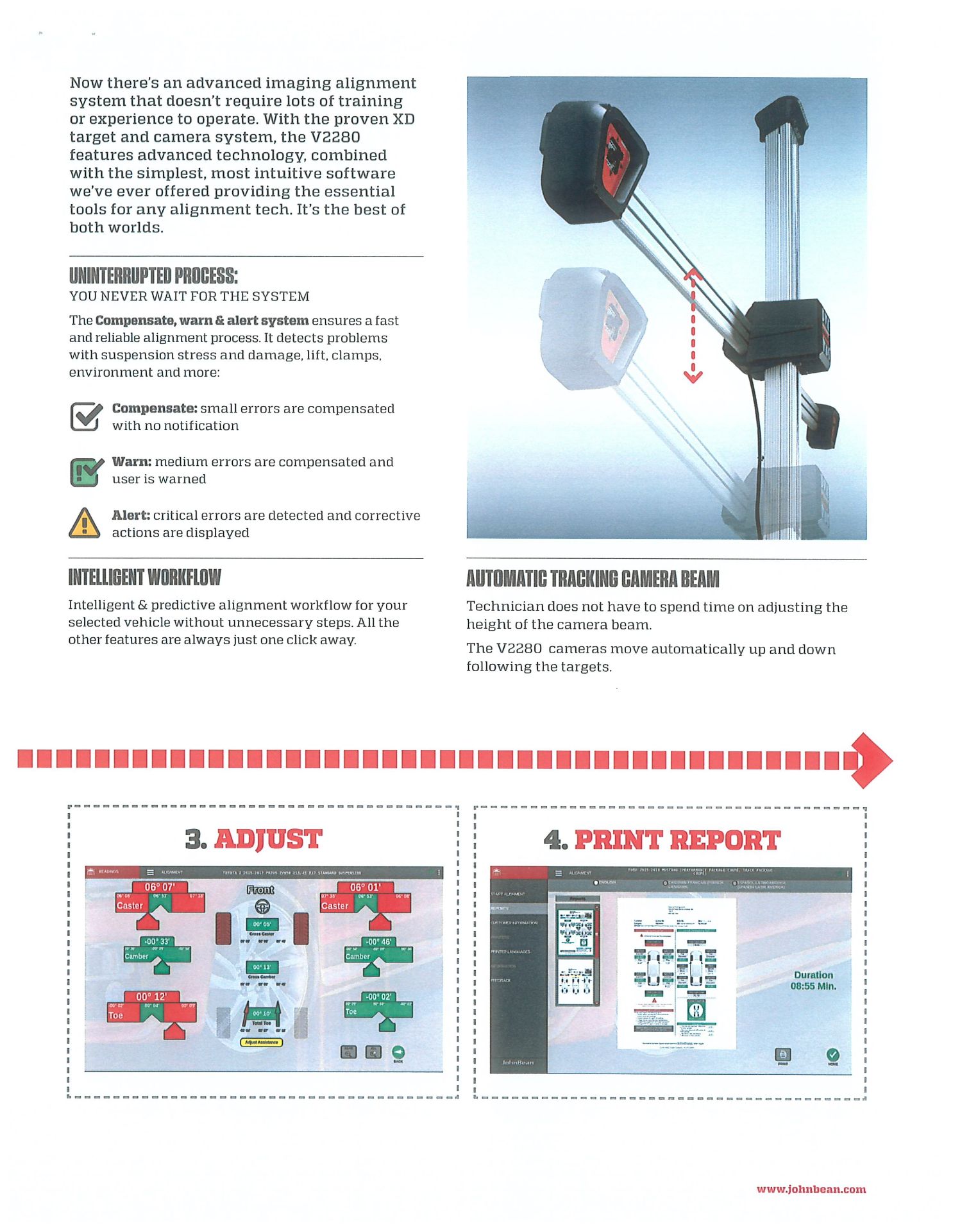 JOHNBEAN V2280 IMAGING ALIGNMENT SYSTEM - USED ONLY A COUPLE OF TIMES LIKE NEW - Image 12 of 14