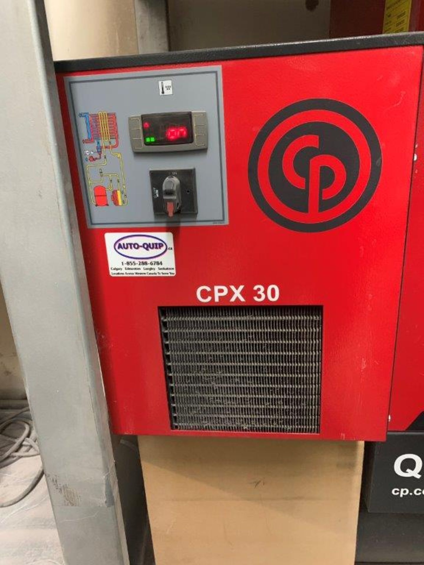 2016 CHICAGO PNEUMATIC RECEIVER DRYER CPX30, 1 PH, S/N CA1939613, PROD. # 4102001448 - Image 3 of 4