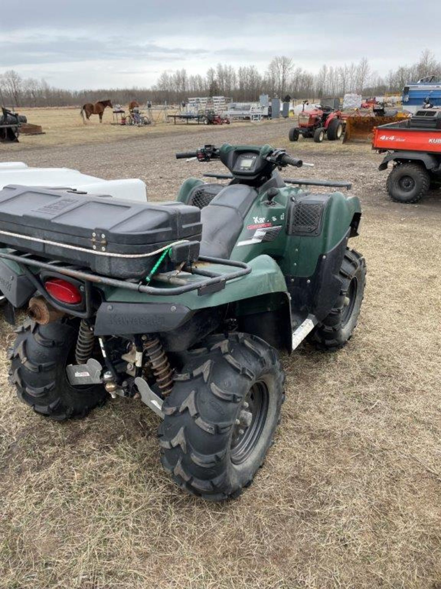 2007 KAWASAKI BRUTE FORCE 750 ATV 4X4 AUTO, RECENT CARB CLEAN, NEW BATTERY, 1762 KM'S SHOWING - Image 7 of 19