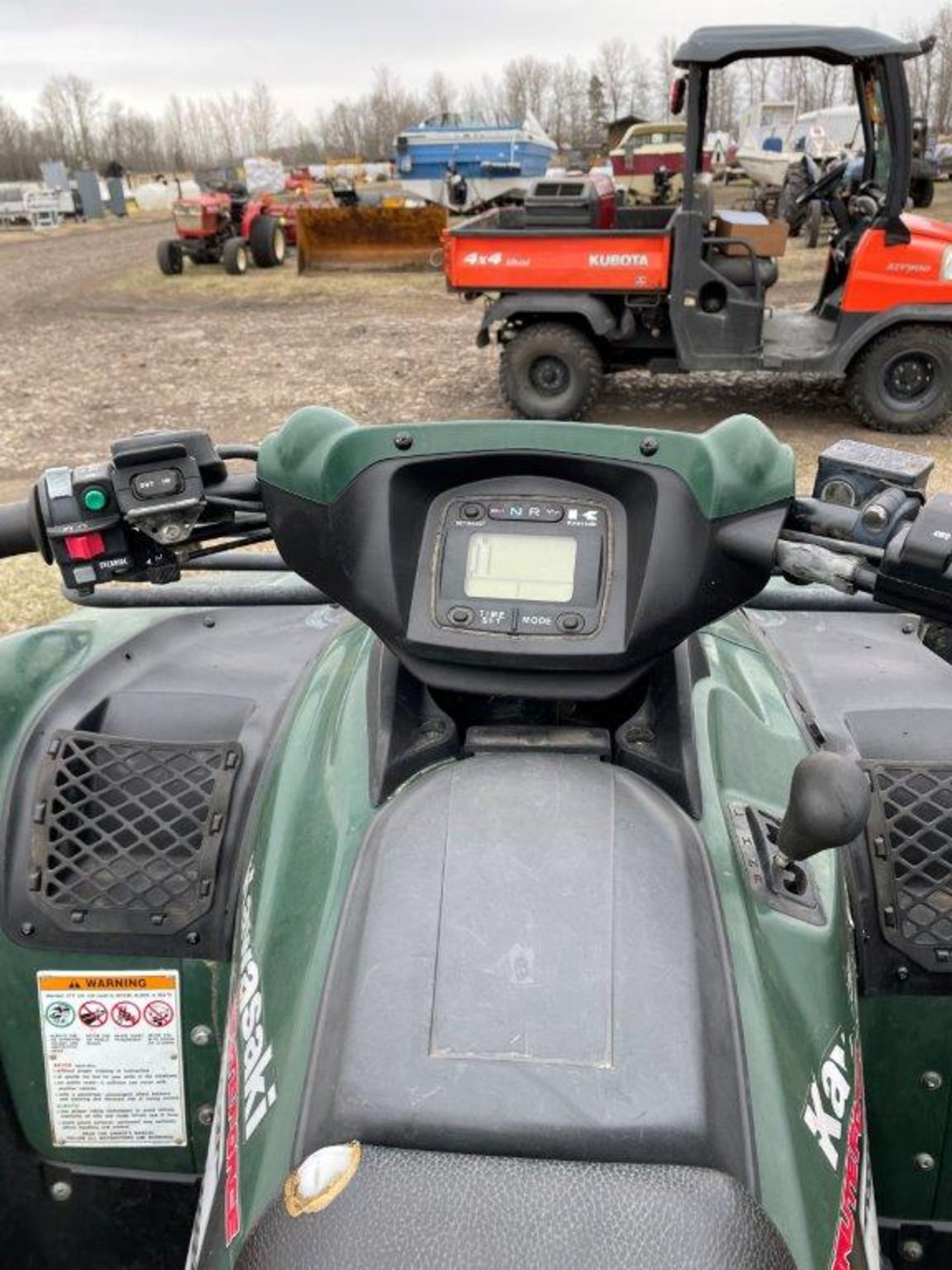 2007 KAWASAKI BRUTE FORCE 750 ATV 4X4 AUTO, RECENT CARB CLEAN, NEW BATTERY, 1762 KM'S SHOWING - Image 17 of 19