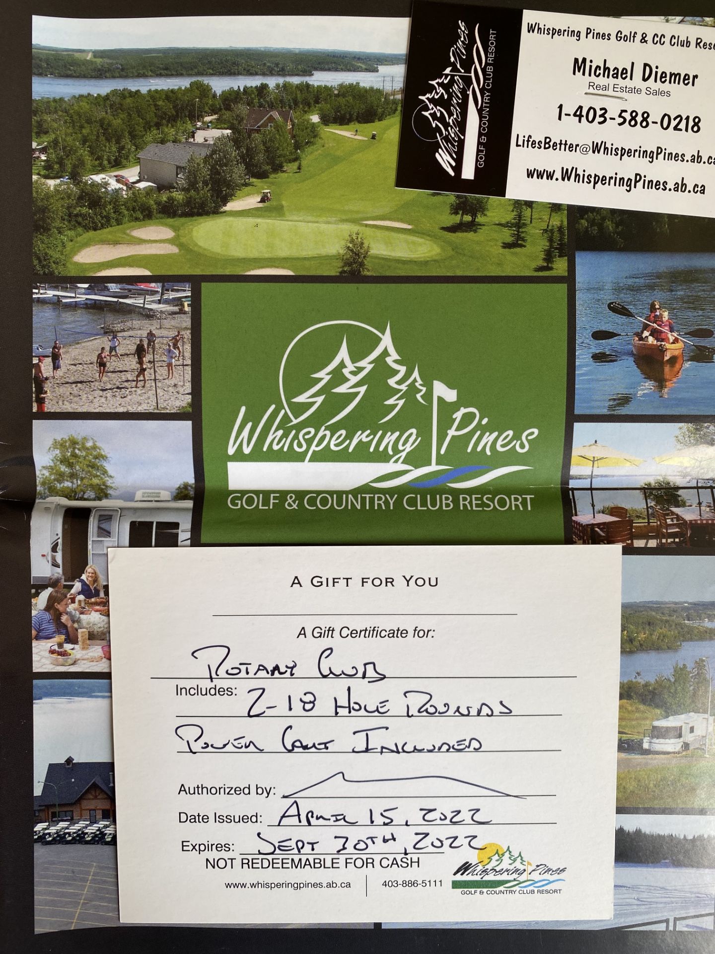 Golf for 2 Package Whispering Pines