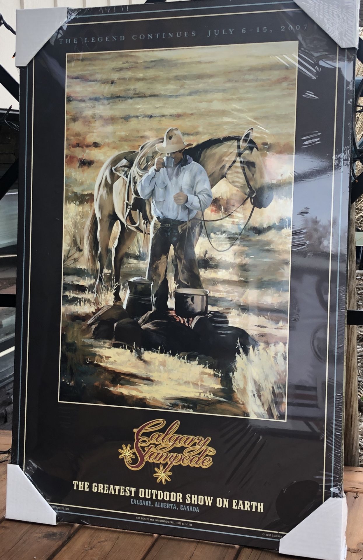 Calgary Stampede Framed Classic Rodeo Poster