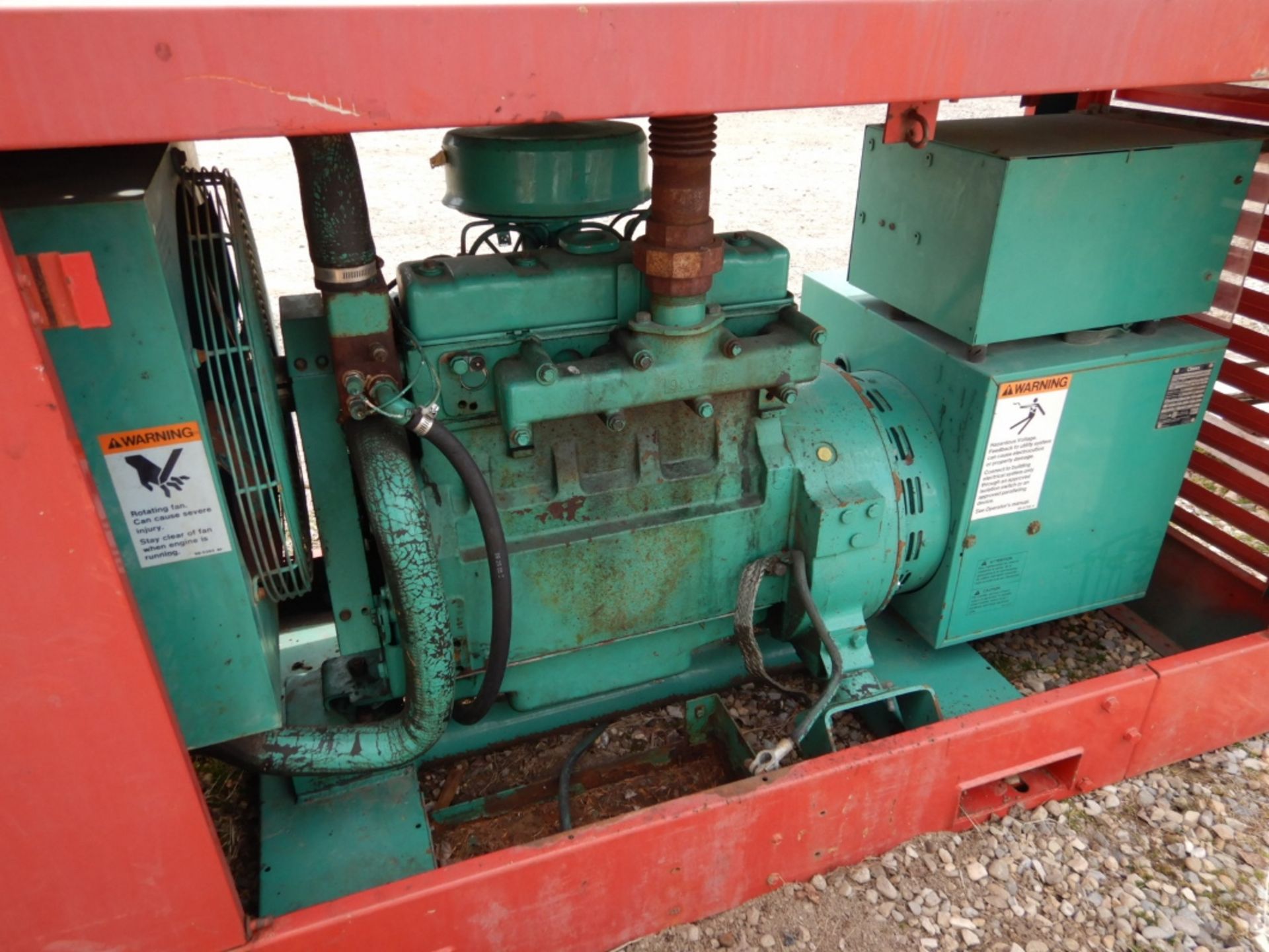 ONAN 20KW STANDBY SKIDDED GENERATOR (NOT RUNNING) MOD. 20.0DL4-15R/29015D, ONAN L423 ENGINE - Image 3 of 5