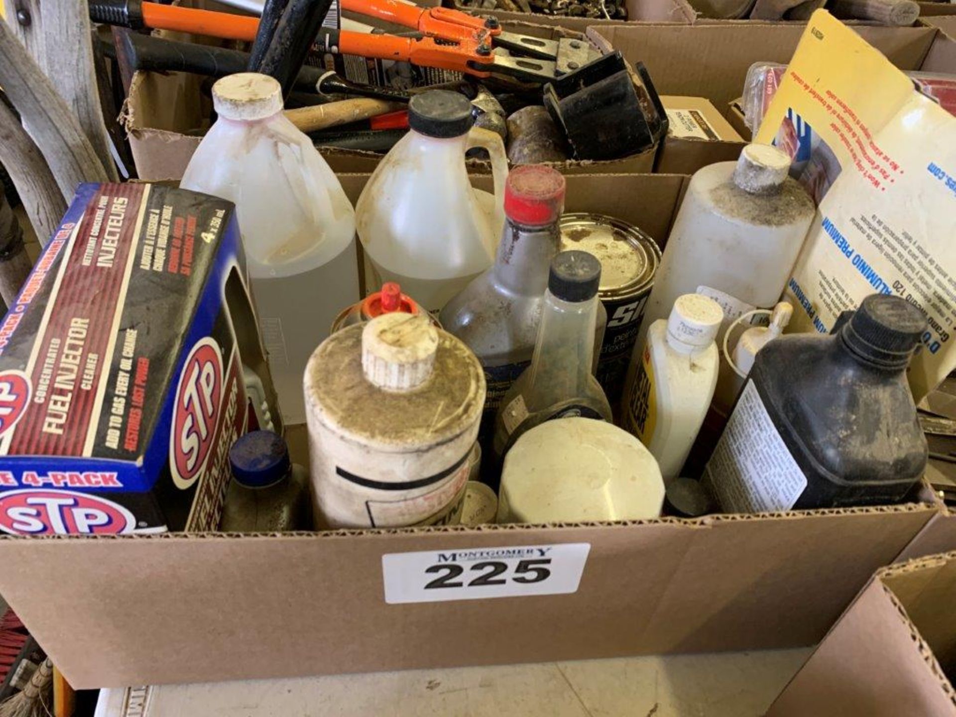 L/O ASSORTED OILS, LUBRICANTS, FUNNELS, ETC - Image 2 of 4