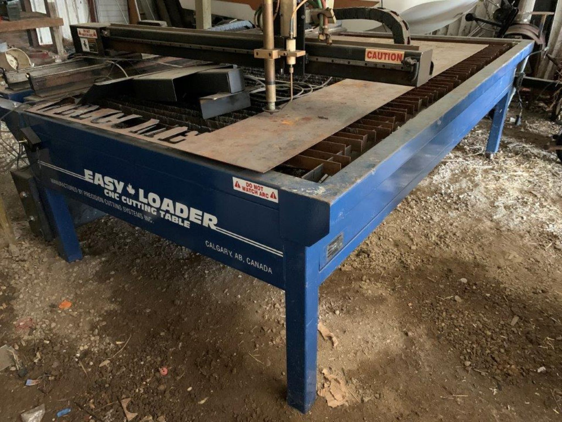 EASY LOADER CNC PLASMA CUTTING TABLE 6FT X 9.5 FT, MODEL22444, S/N 48087