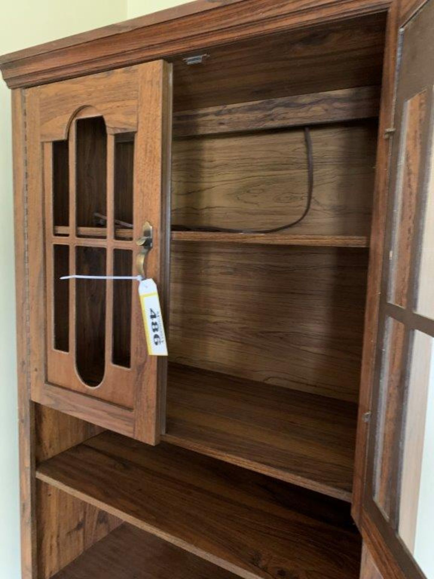 WALNUT TWO DOOR ENTERTAINMENT STORAGE UNIT - Image 2 of 4