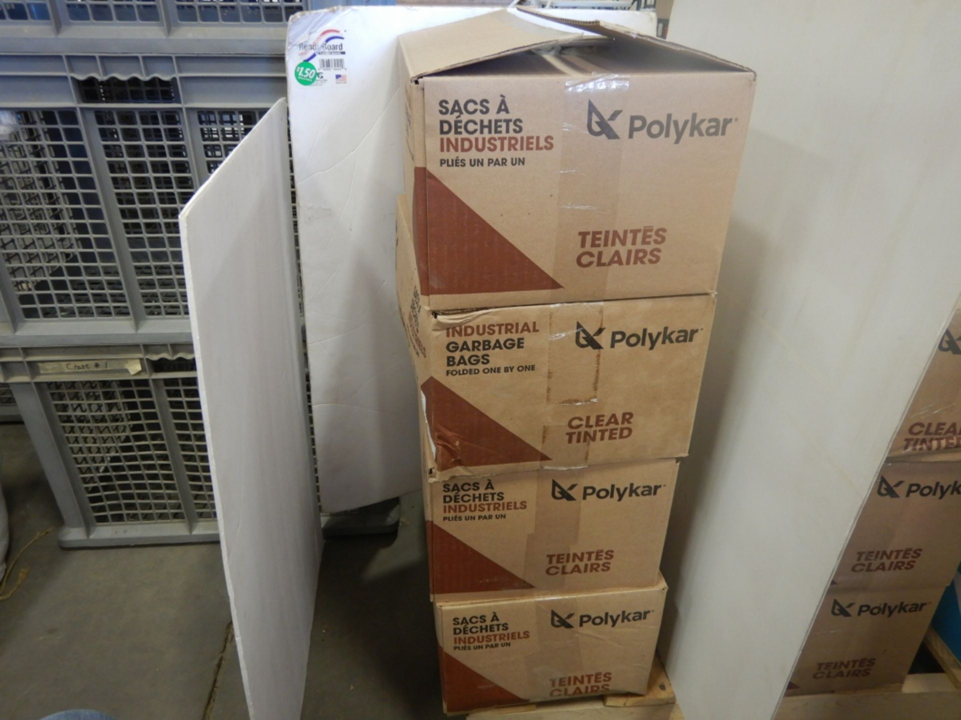 4-BOXES OF POLYKAR INDUSTRIAL GARBAGE BAGS