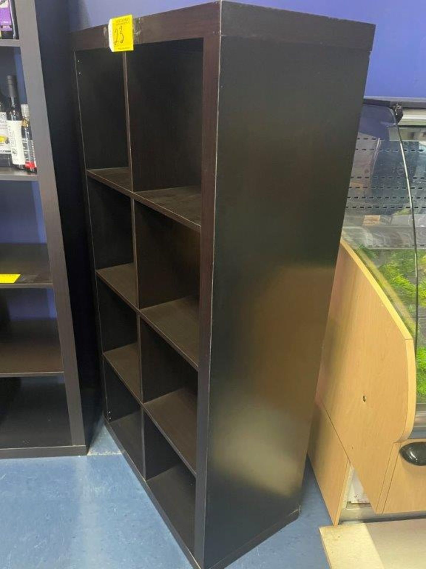 L/O 3-BLACK MILLWORK MERCHANDISER SHELF UNITS, 59" H X 31" W X 16" D - Image 2 of 5