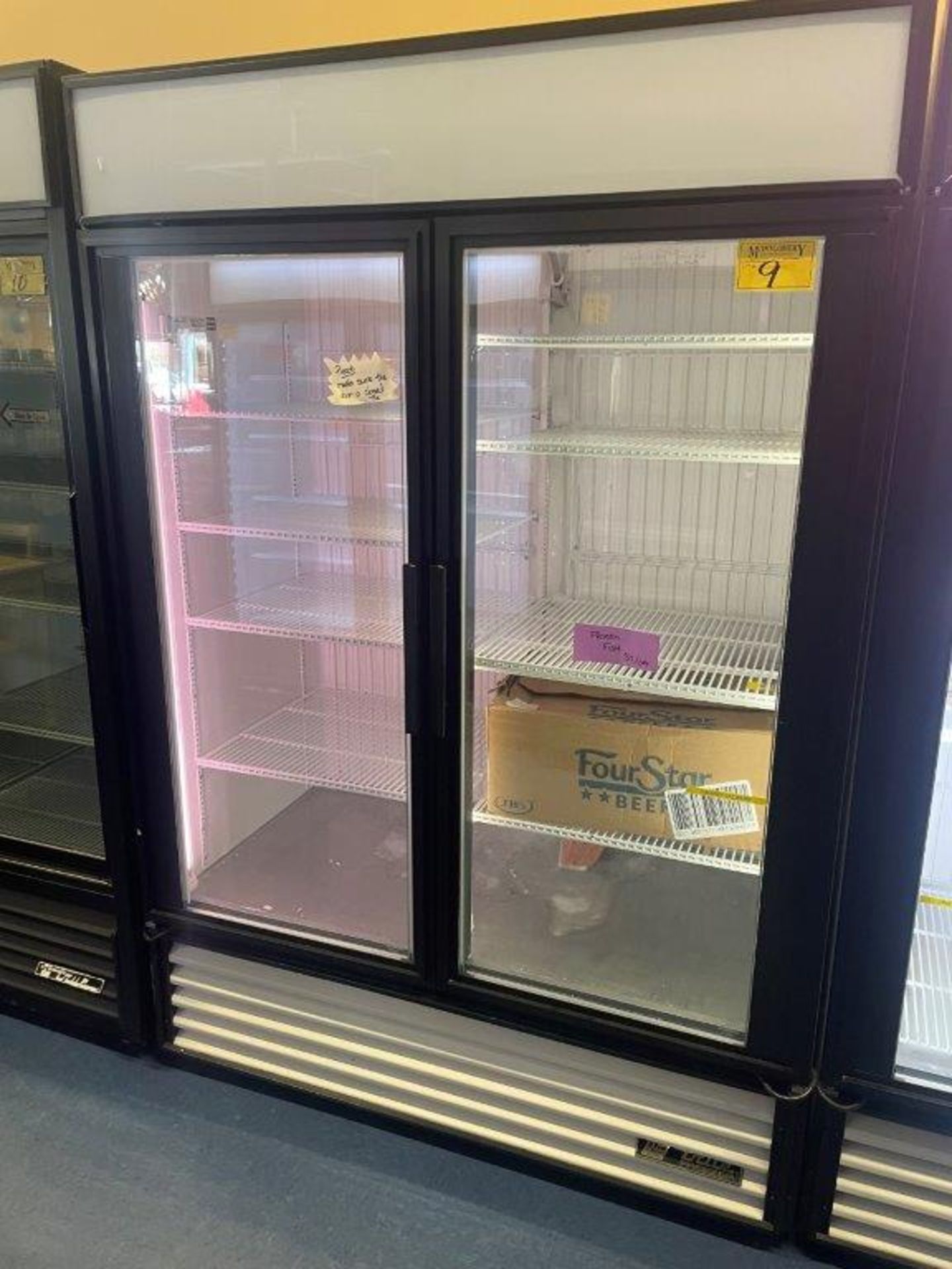 TRUE GDM 49F DOUBLE GLASS DOOR 54” FREEZER, R404A, S/N 5274791