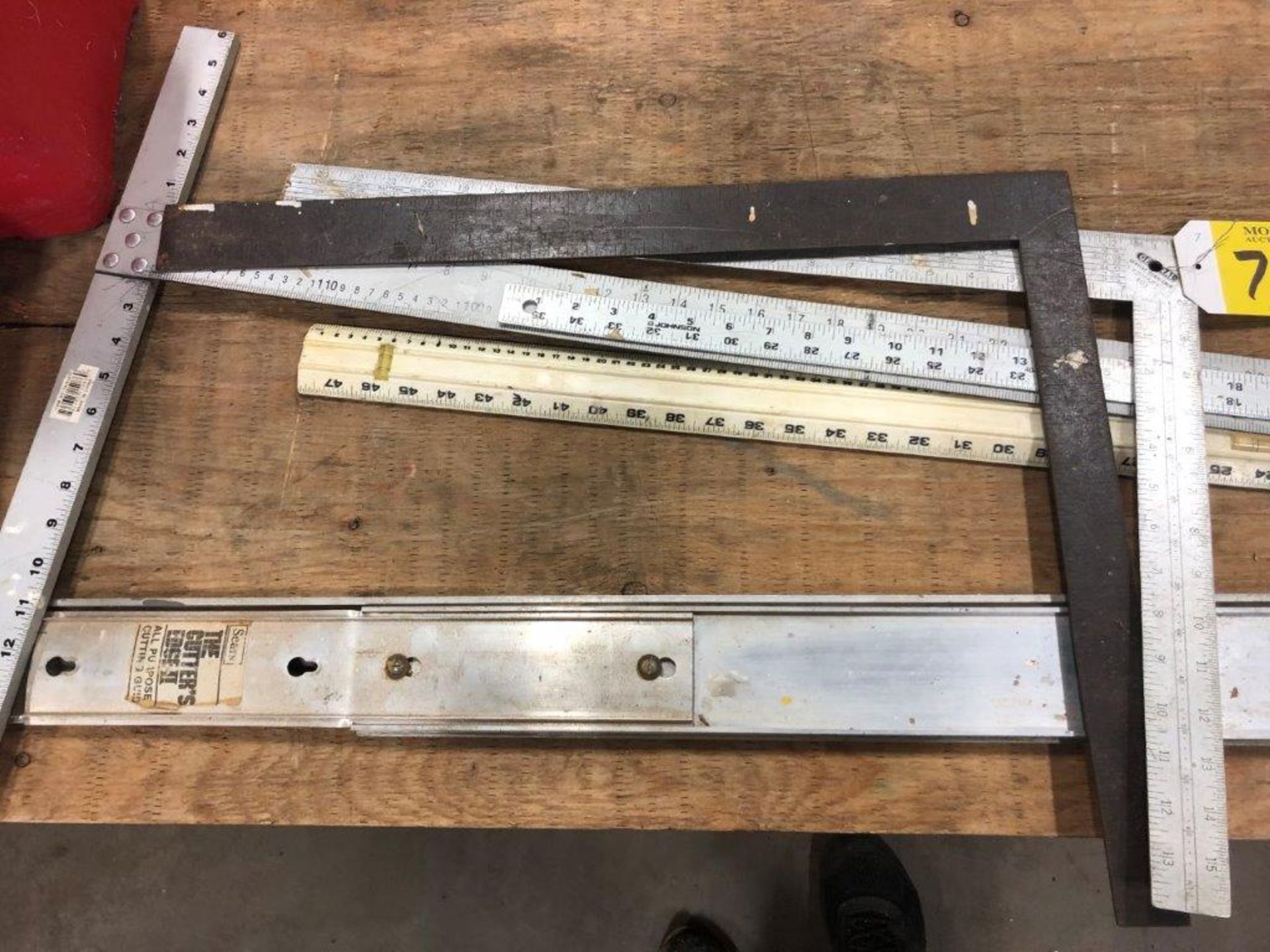 L/O METER STICKS, FRAMING SQUARES, CUTTING GUIDE - Image 2 of 2